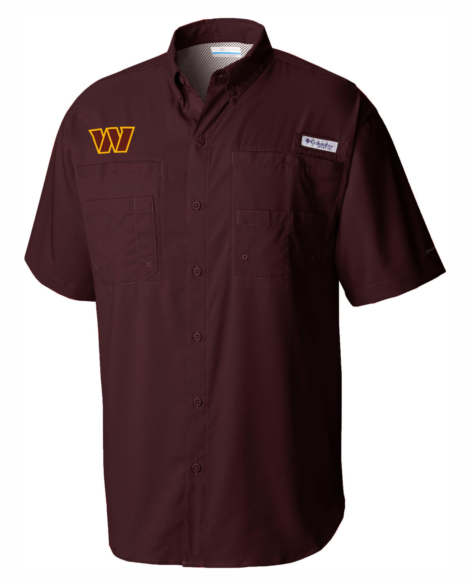 Columbia Men's Washington Commanders Maroon Tamiami Shirt