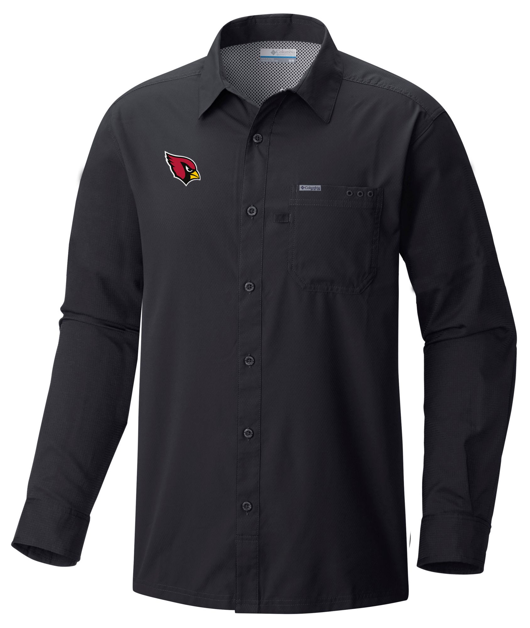 Columbia Men's Arizona Cardinals Black Slack Tide Long Sleeve T-Shirt