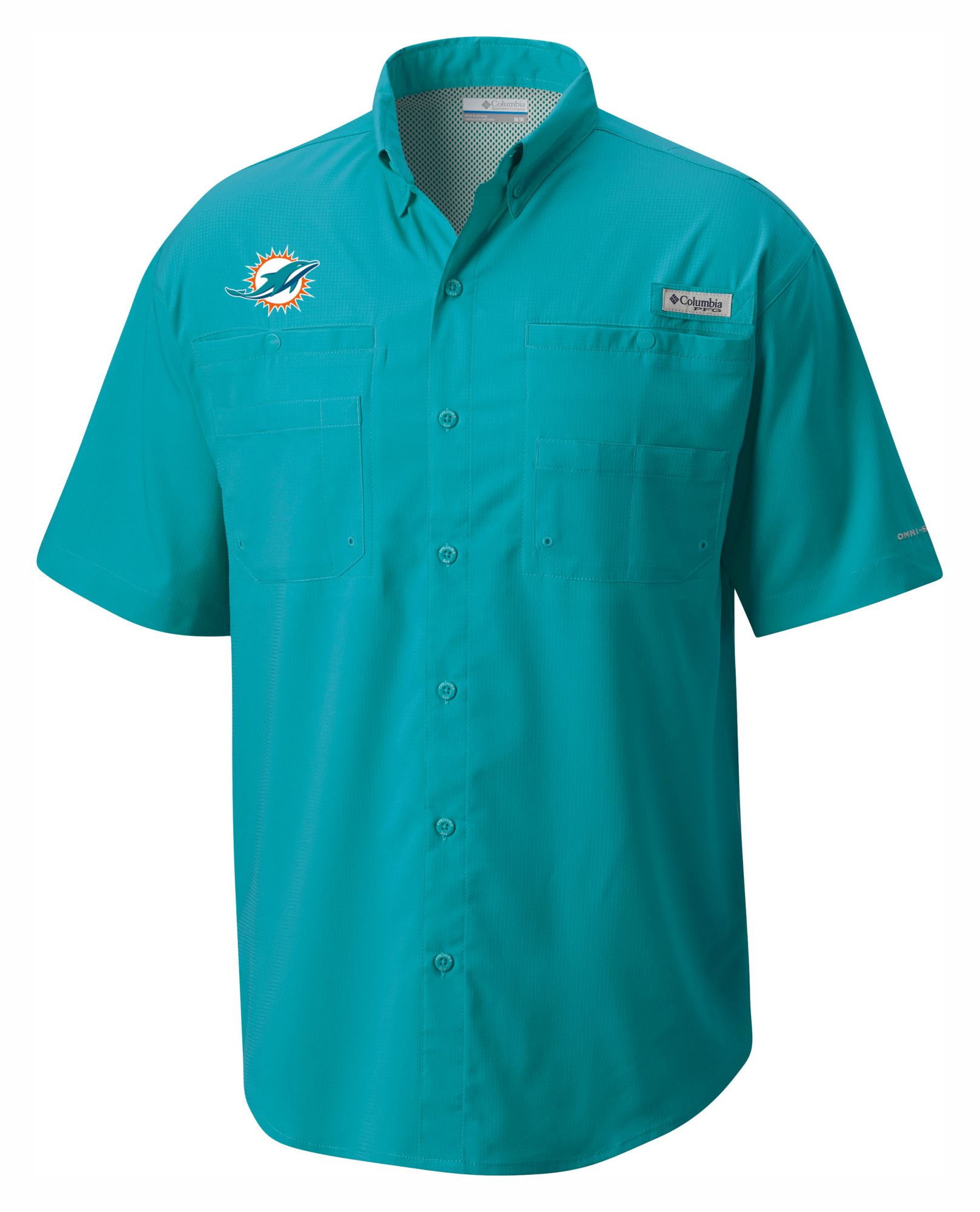 Columbia Men's Miami Dolphins Aqua Tamiami Shirt