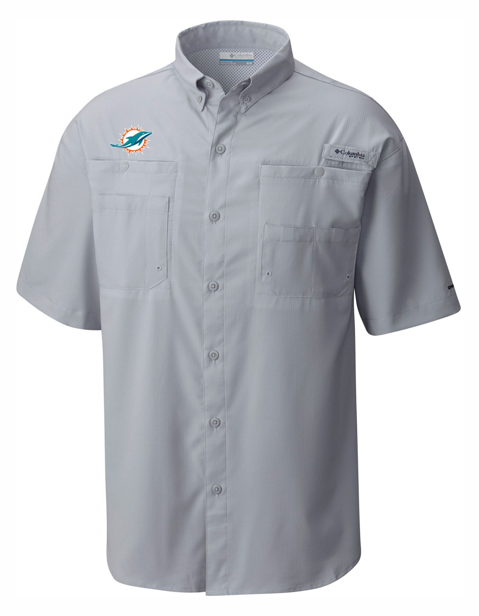 Columbia Men's Miami Dolphins Grey Tamiami Shirt