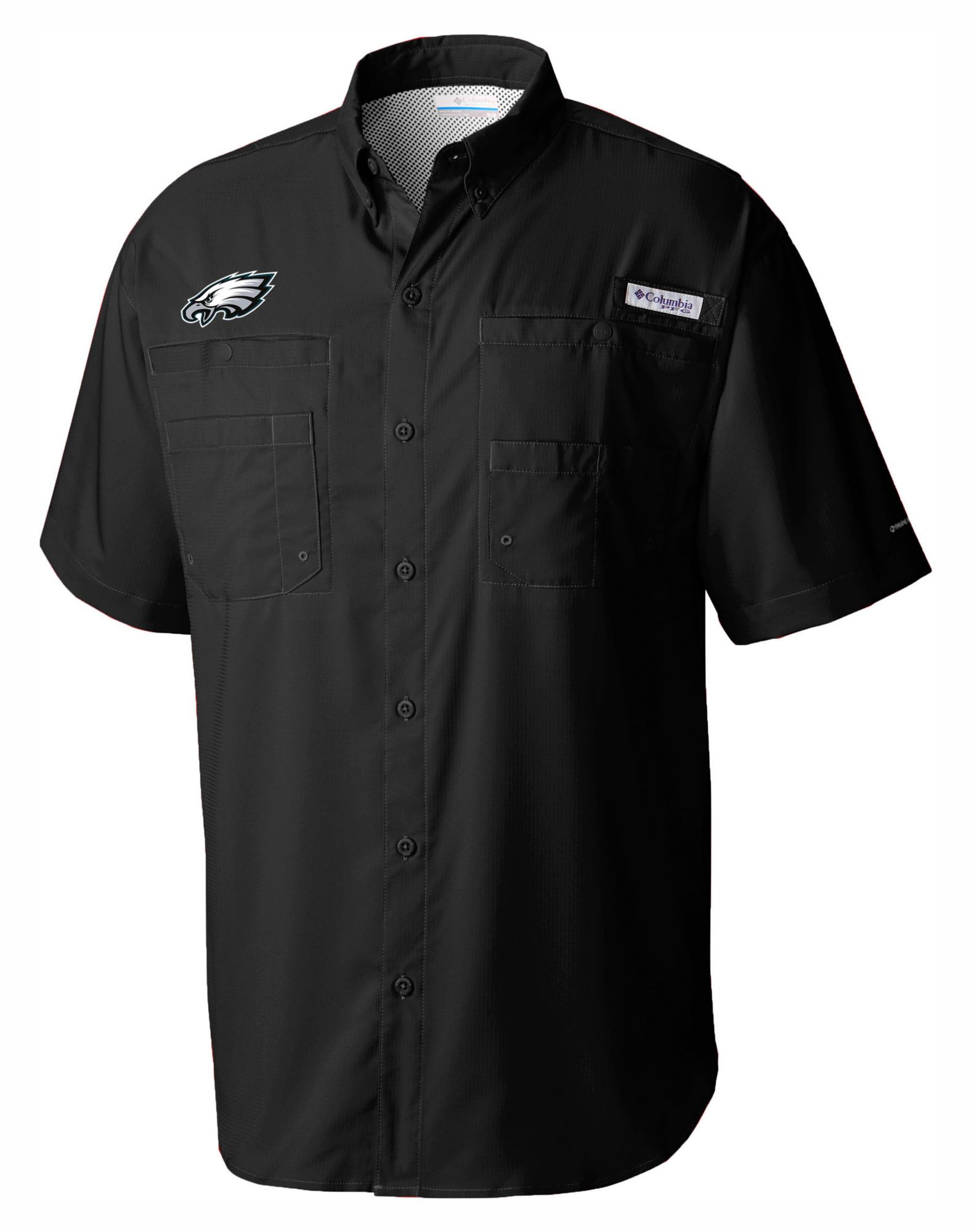 Columbia Men's Philadelphia Eagles Black Tamiami Shirt