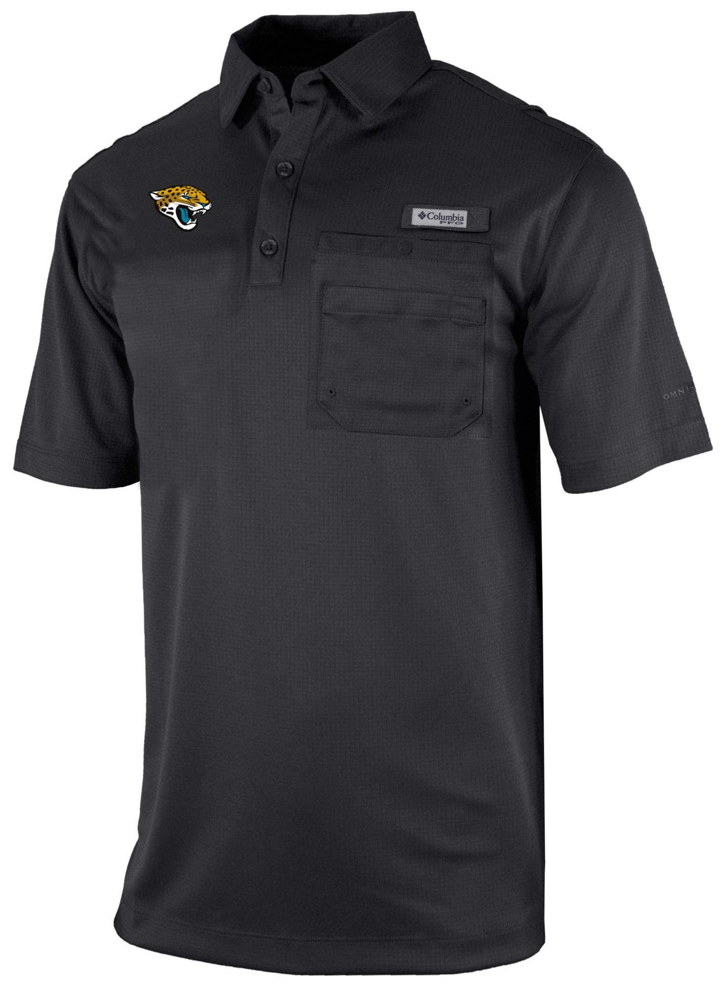Columbia Men's Jacksonville Jaguars Black Flycaster Polo