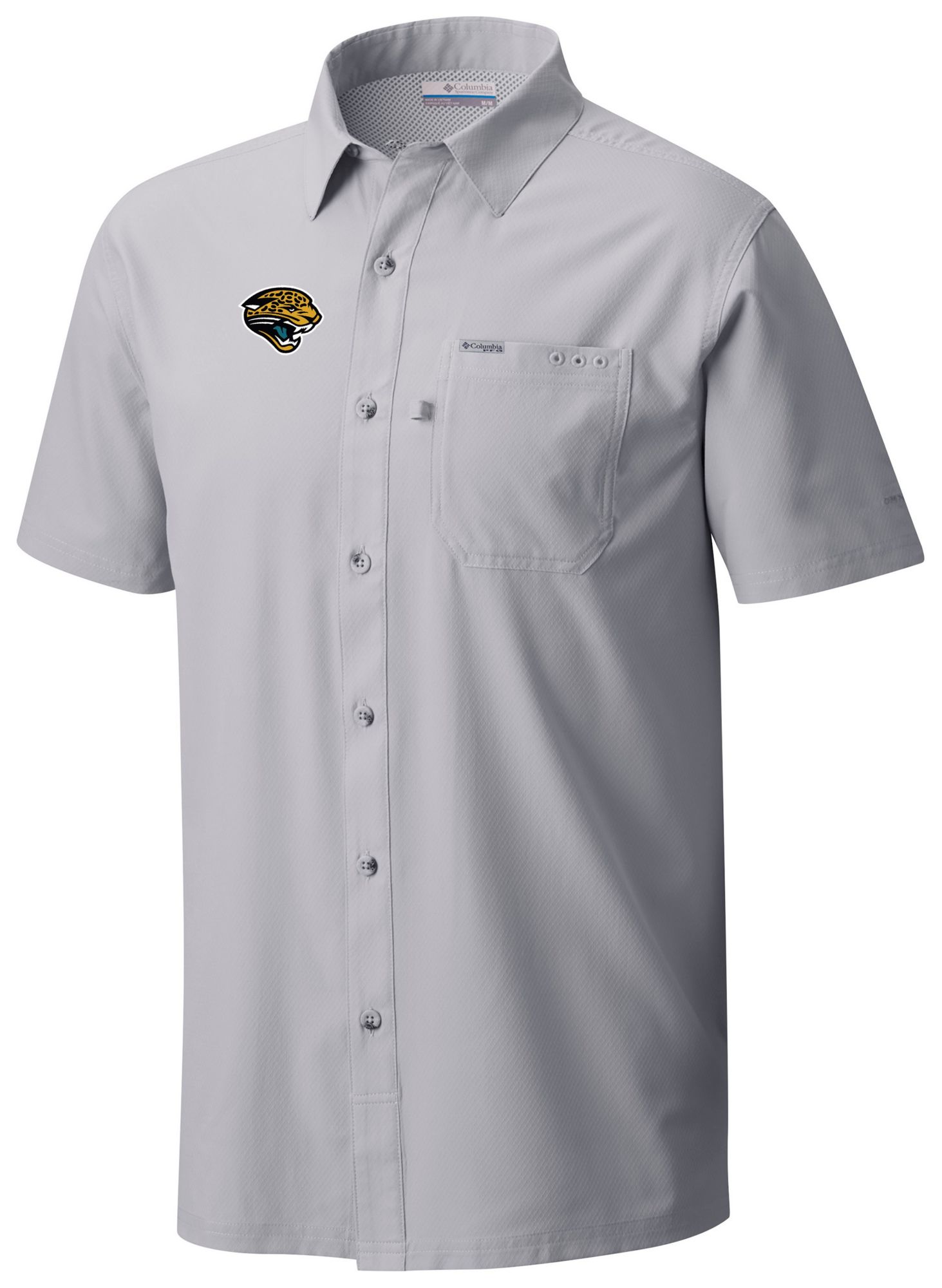 Columbia Men's Jacksonville Jaguars Grey Slacktide Short Sleeve Shirt