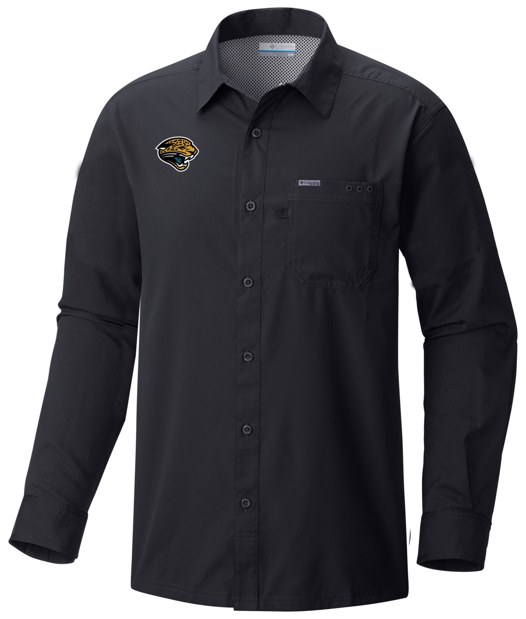Columbia Men's Jacksonville Jaguars Black Slacktide Long Sleeve Shirt