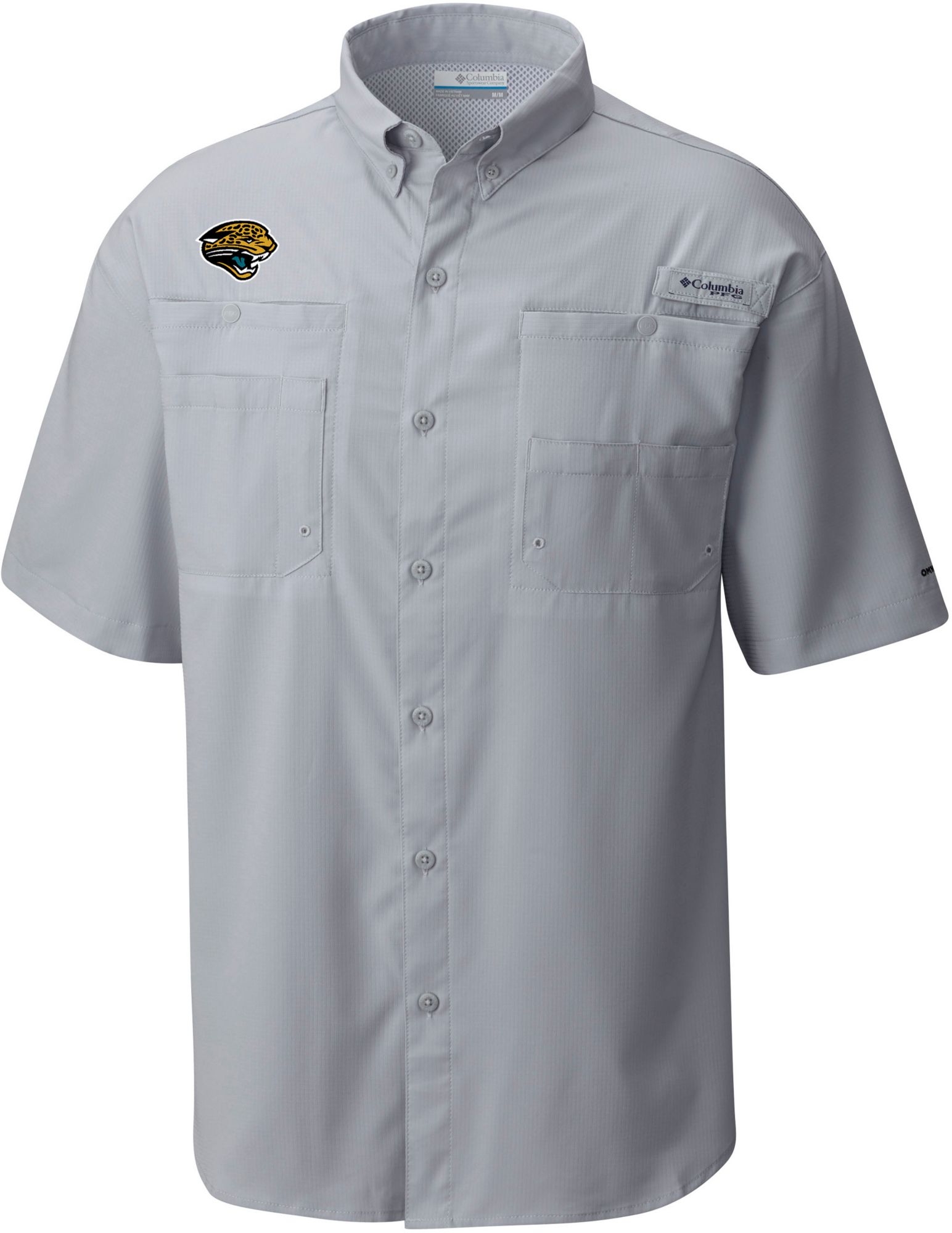 Columbia Men's Jacksonville Jaguars Blue Tamiami Short Sleeve Shirt