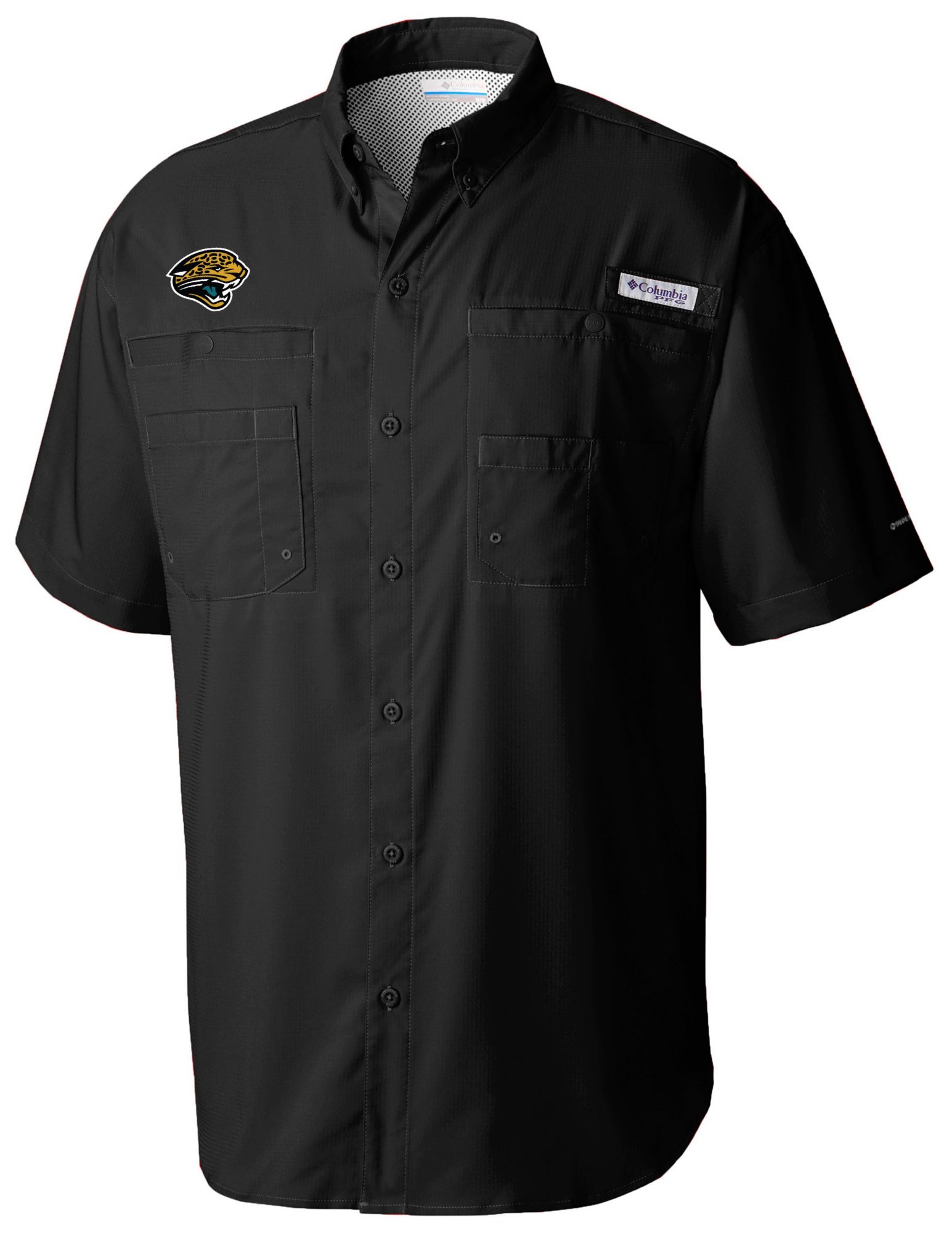 Columbia Men's Jacksonville Jaguars Black Tamiami Short Sleeve Shirt