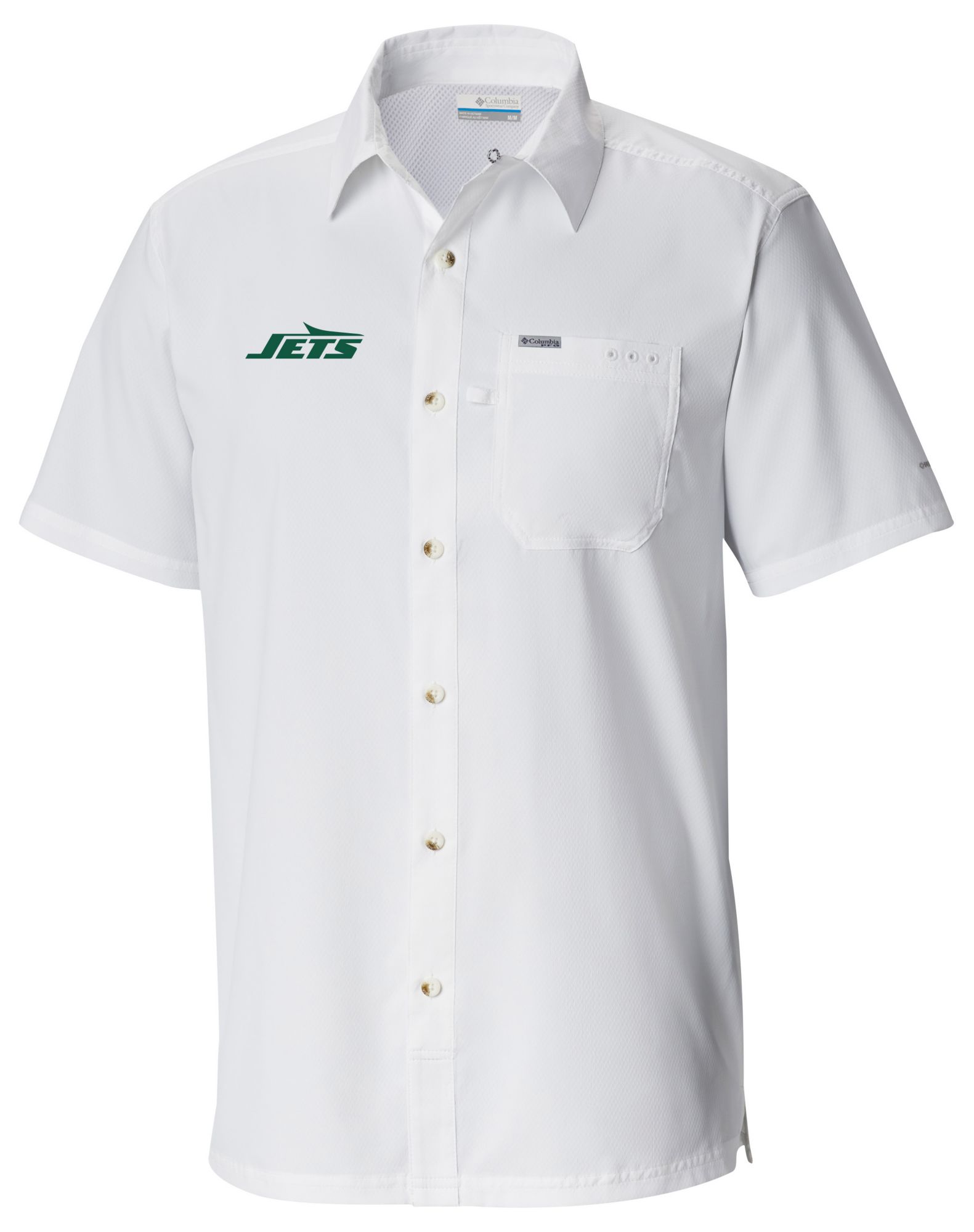 Columbia Men's New York Jets White Slack Tide T-Shirt