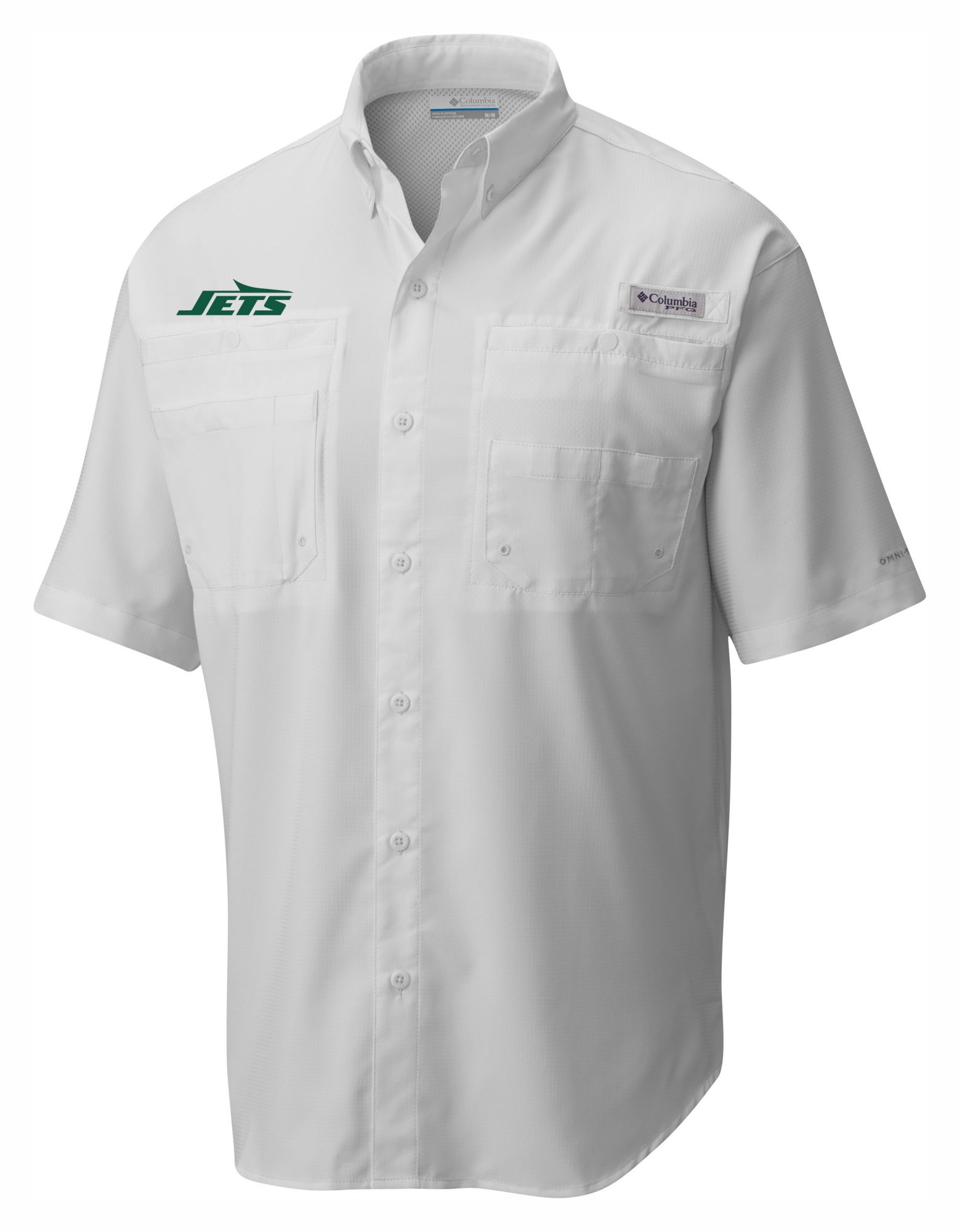 Columbia Men's New York Jets White Tamiami Shirt
