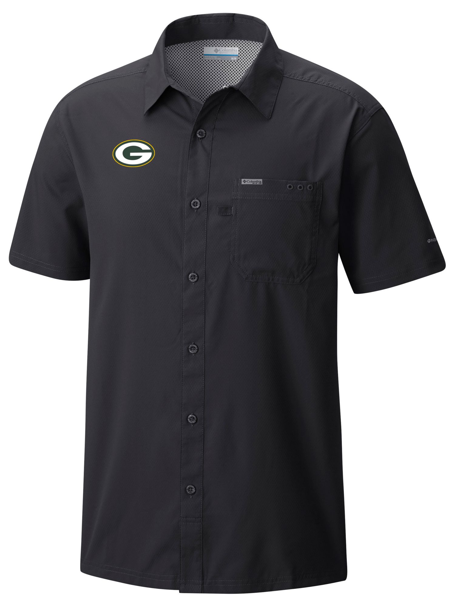 Columbia Men's Green Bay Packers Black Slack Tide T-Shirt