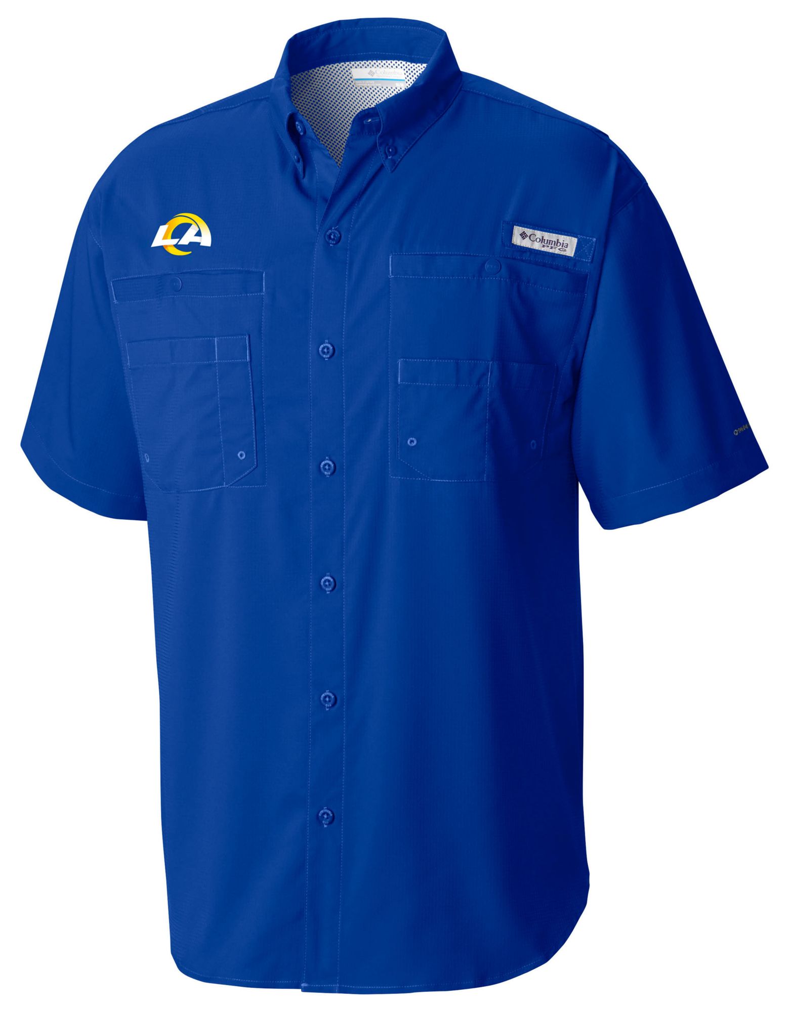 Columbia Men's Los Angeles Rams Blue Tamiami Shirt