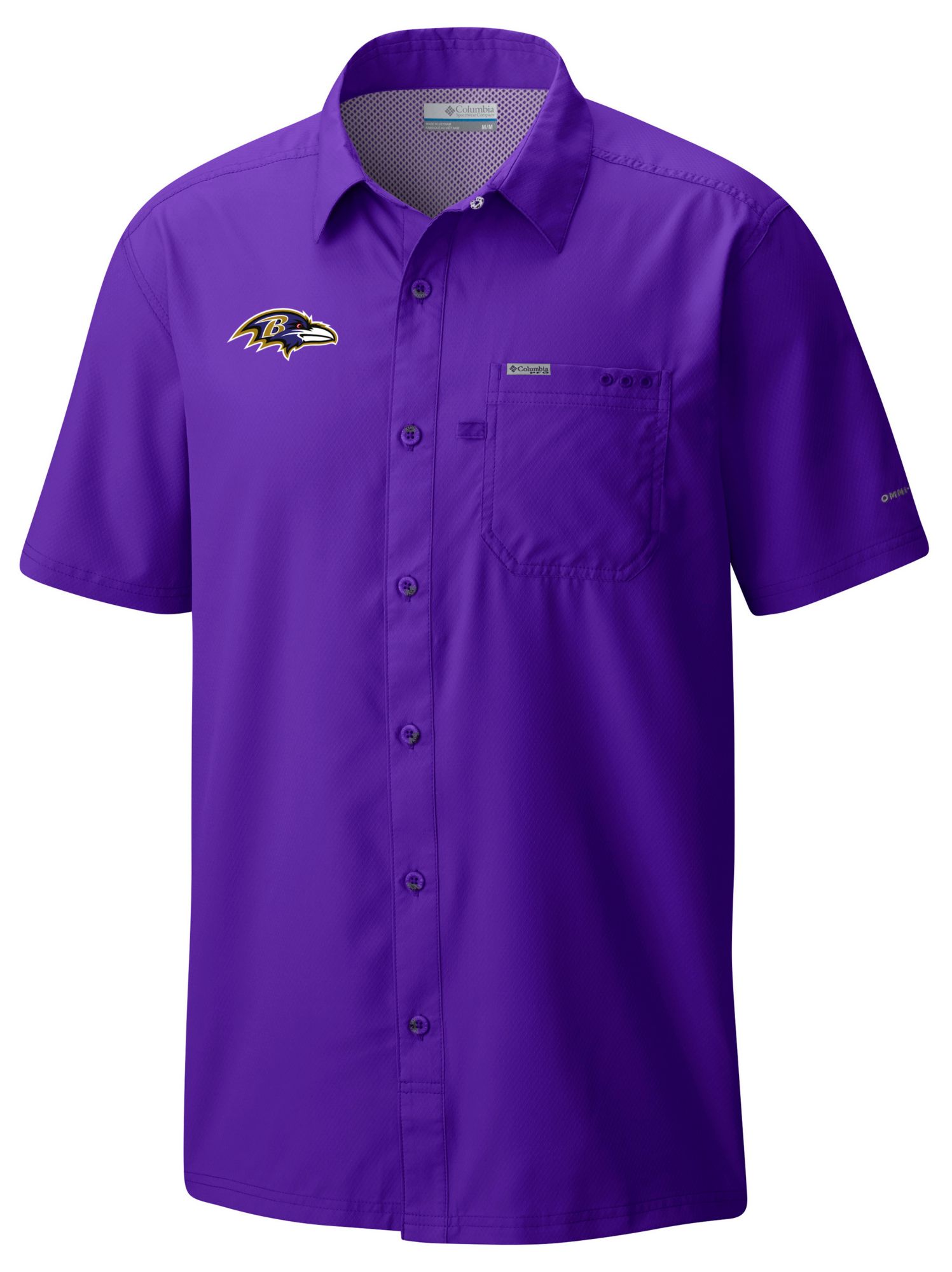 Columbia Men's Baltimore Ravens Purple Slack Tide T-Shirt
