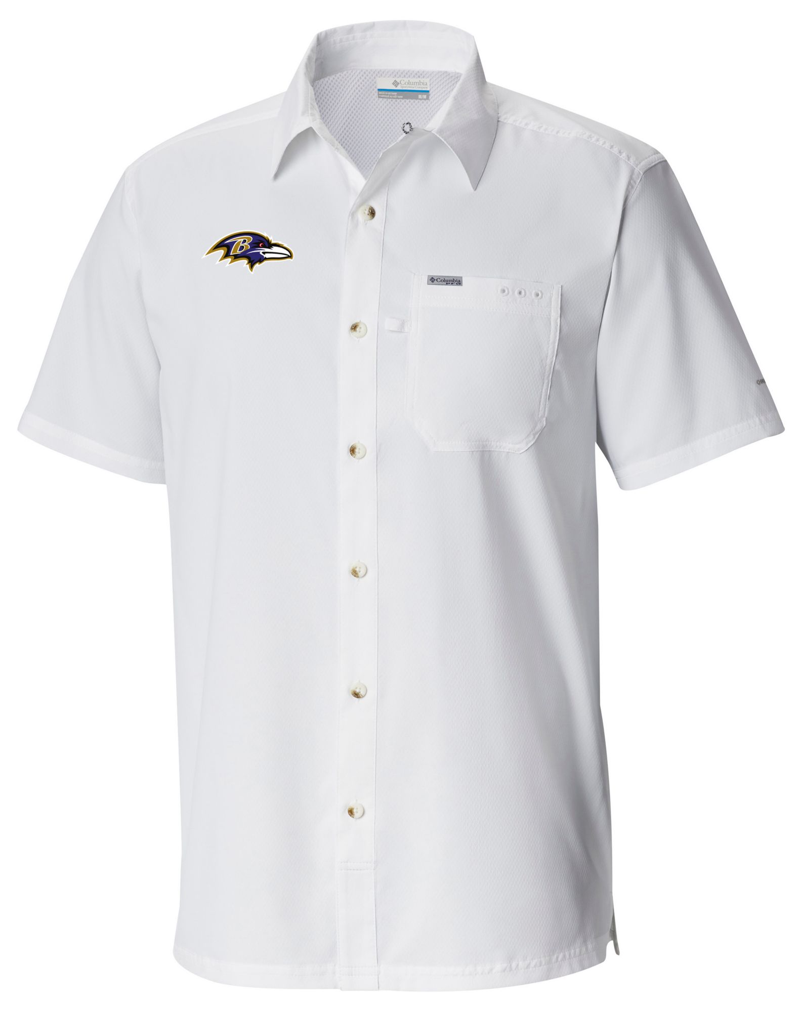 Columbia Men's Baltimore Ravens White Slack Tide T-Shirt