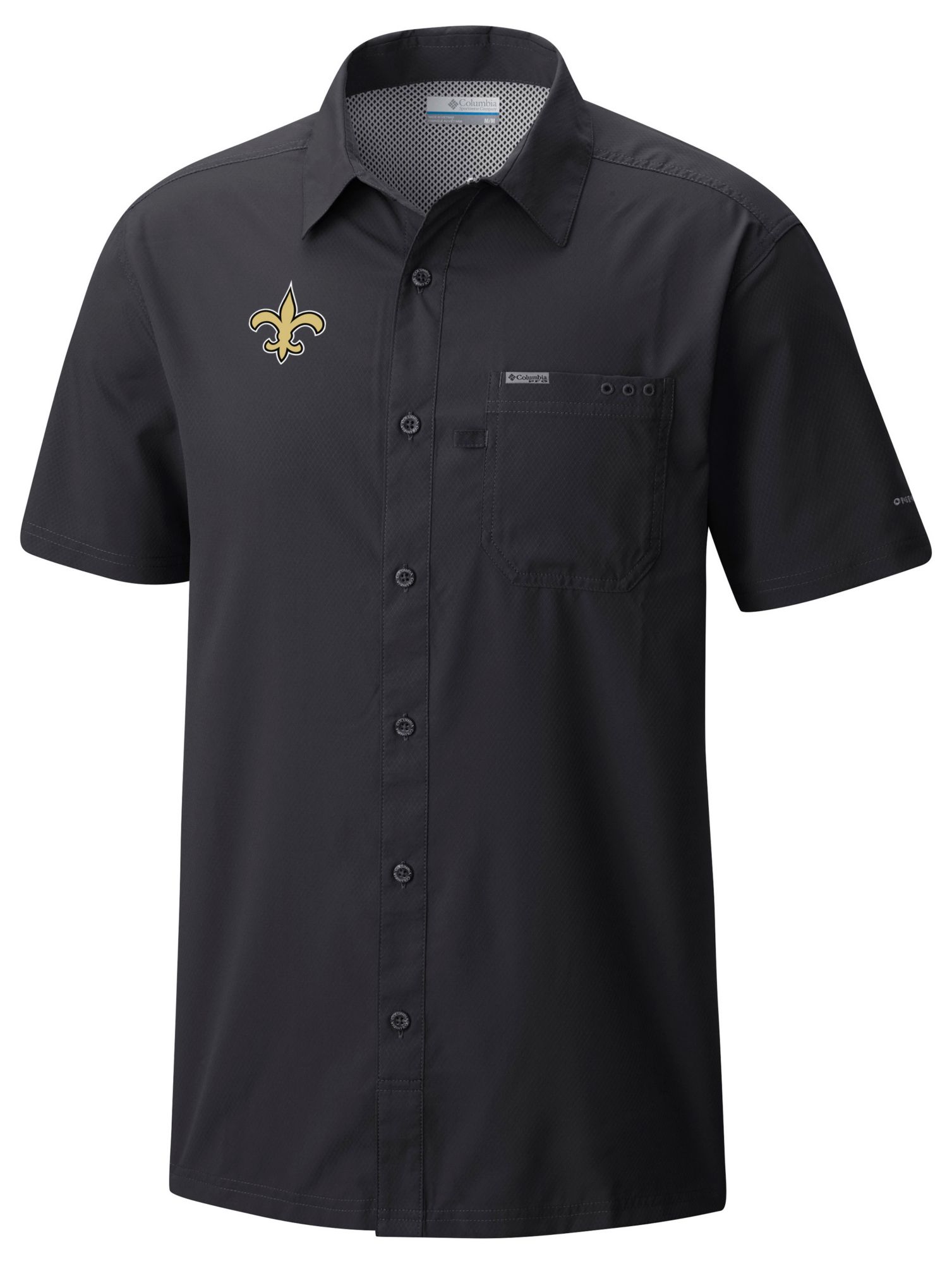 Columbia Men's New Orleans Saints Black Slack Tide T-Shirt