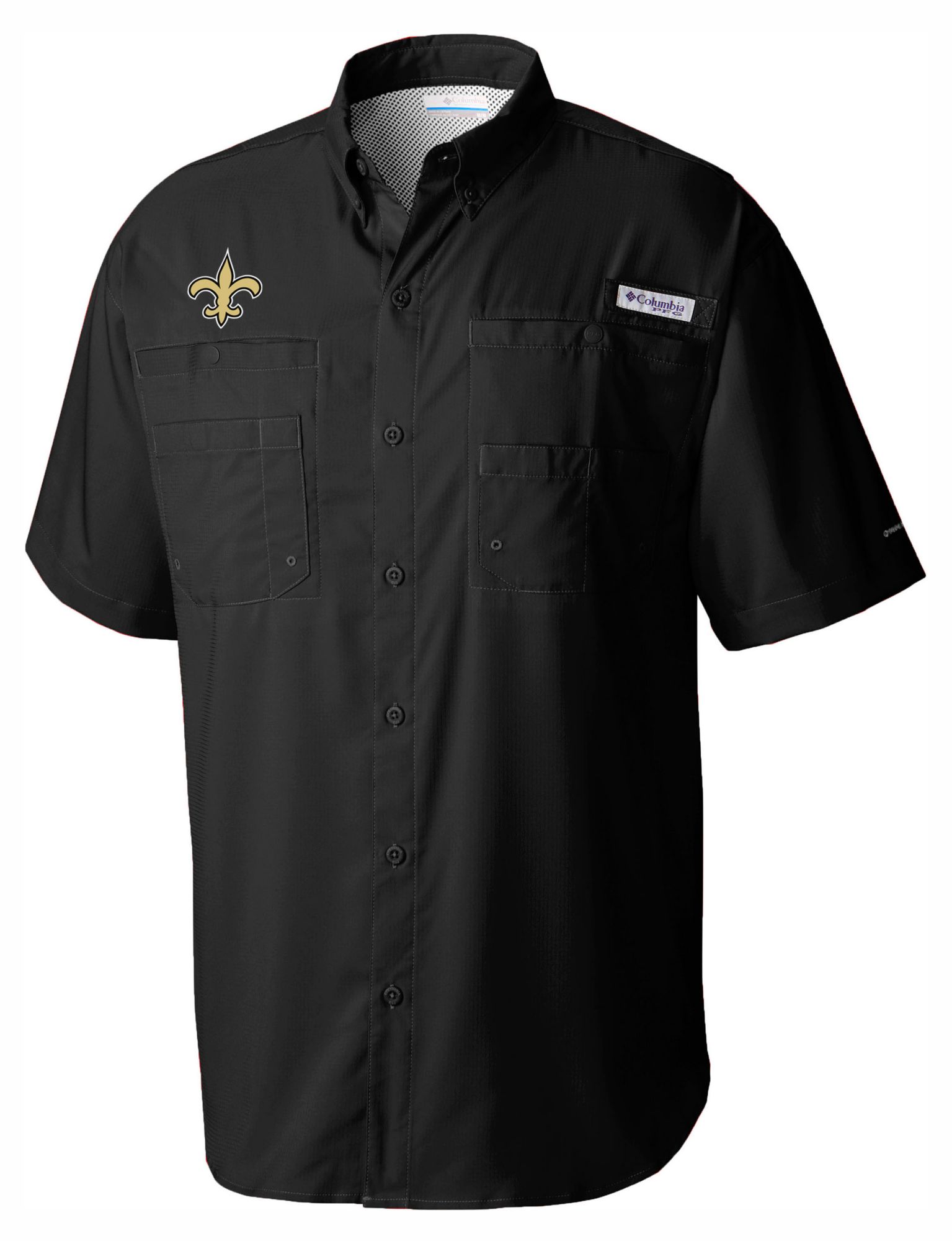 Columbia Men's New Orleans Saints Black Tamiami Shirt