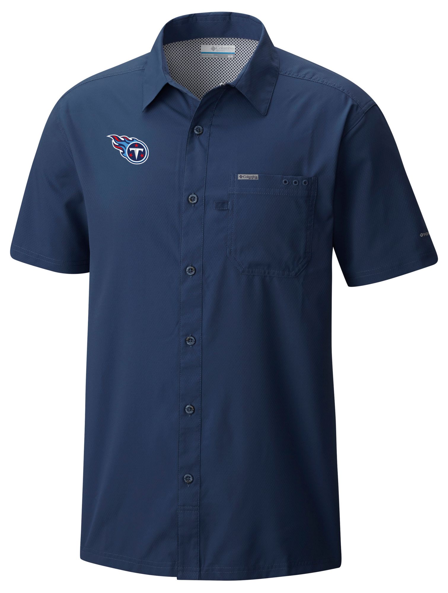 Columbia Men's Tennessee Titans Navy Slack Tide T-Shirt