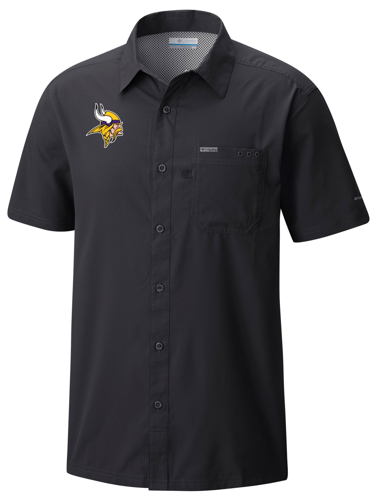 Columbia Men's Minnesota Vikings Black Slack Tide T-Shirt