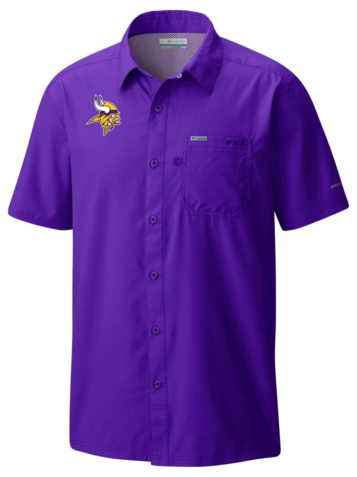 Columbia Men's Minnesota Vikings Purple Slack Tide T-Shirt