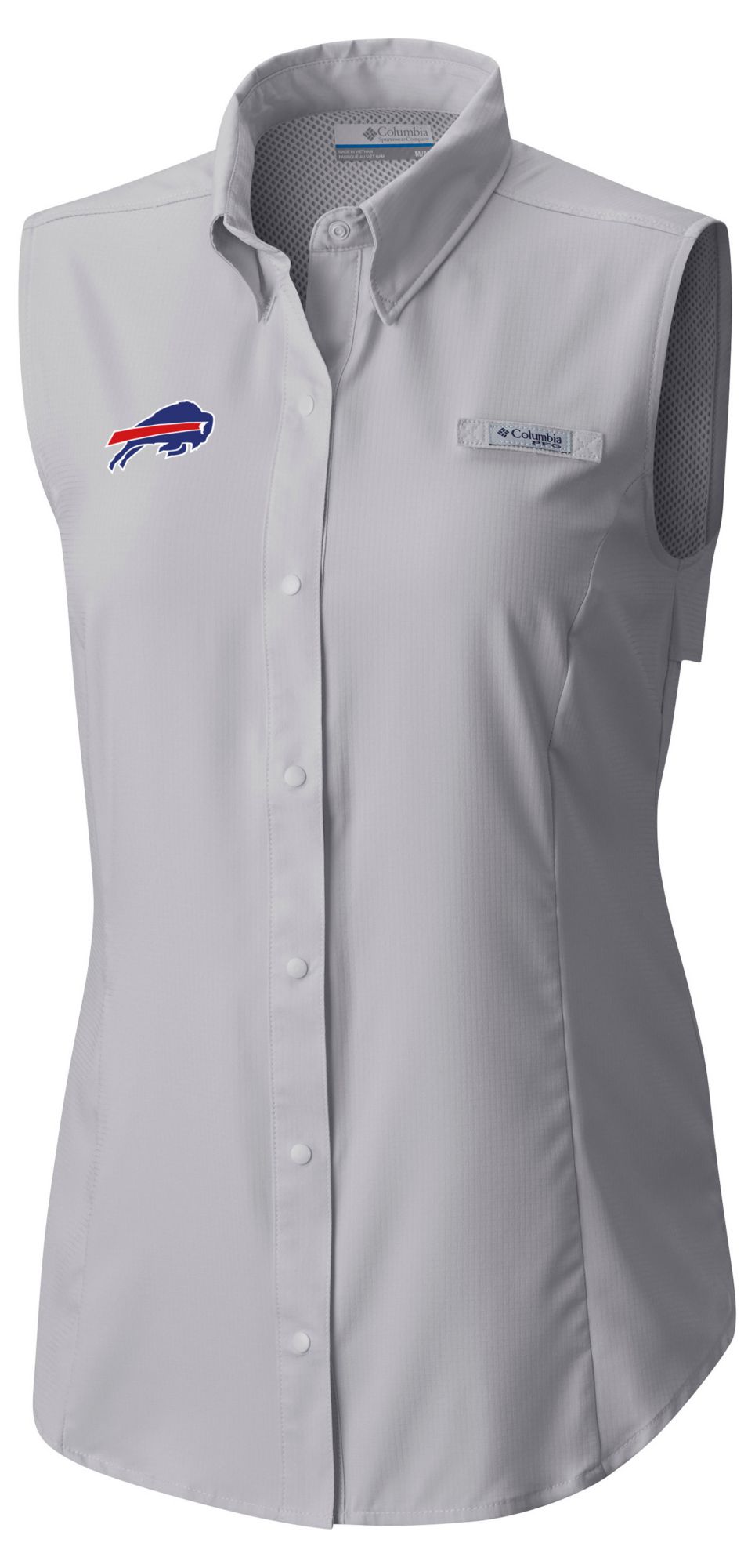 Columbia Women's Buffalo Bills Grey Tamiami Sleeveless Shirt