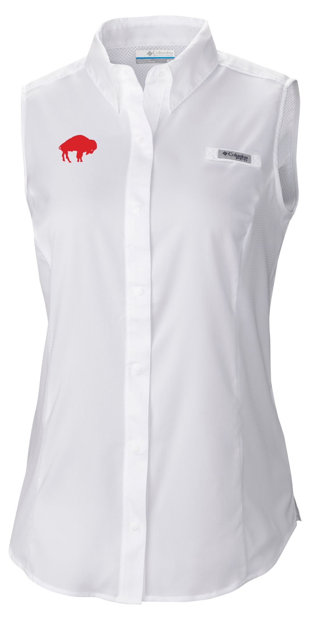 Columbia Women's Buffalo Bills White Tamiami Sleeveless Shirt