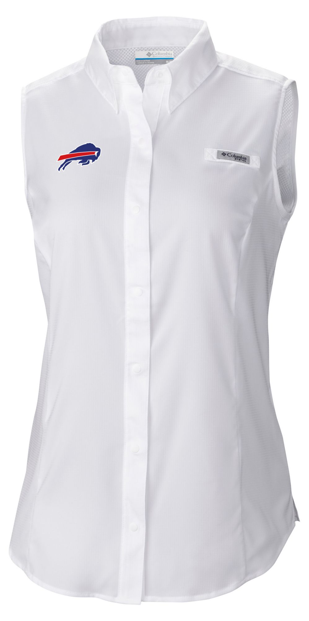 Columbia Women's Buffalo Bills White Tamiami Sleeveless Shirt