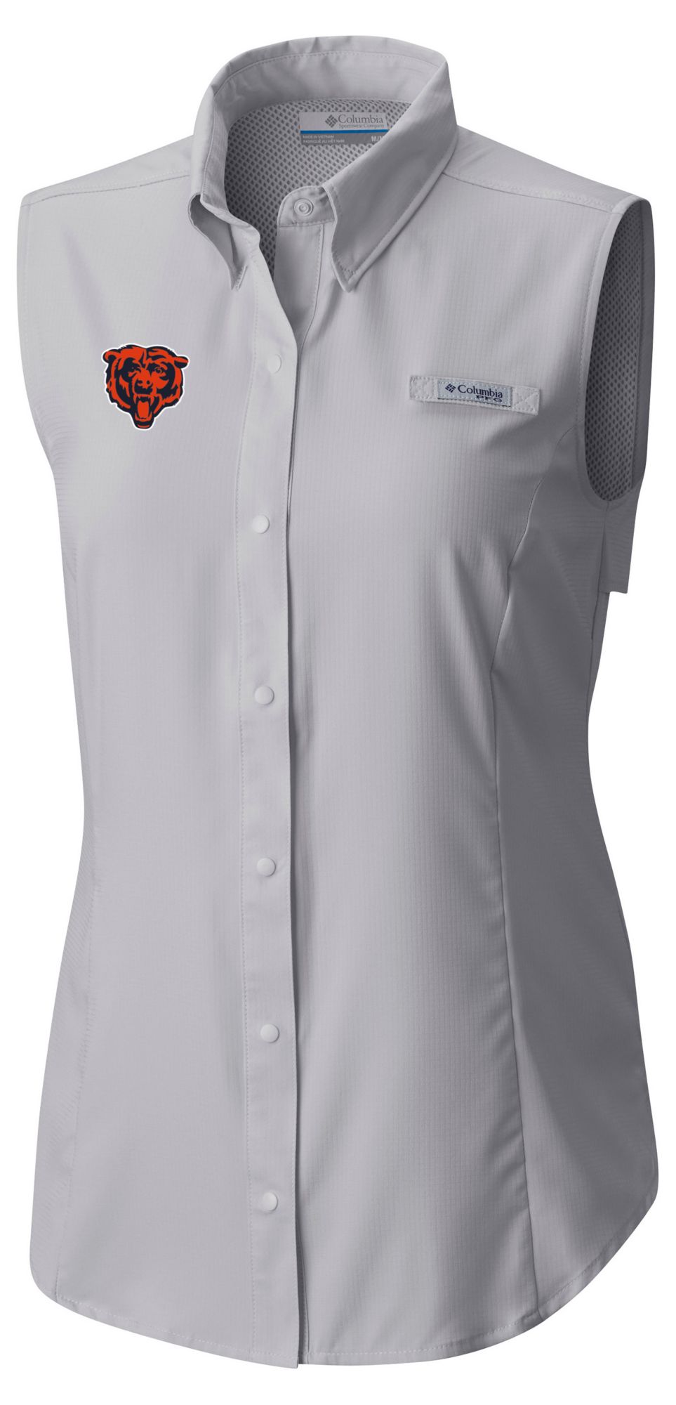Columbia Women's Chicago Bears Grey Tamiami Sleeveless Shirt