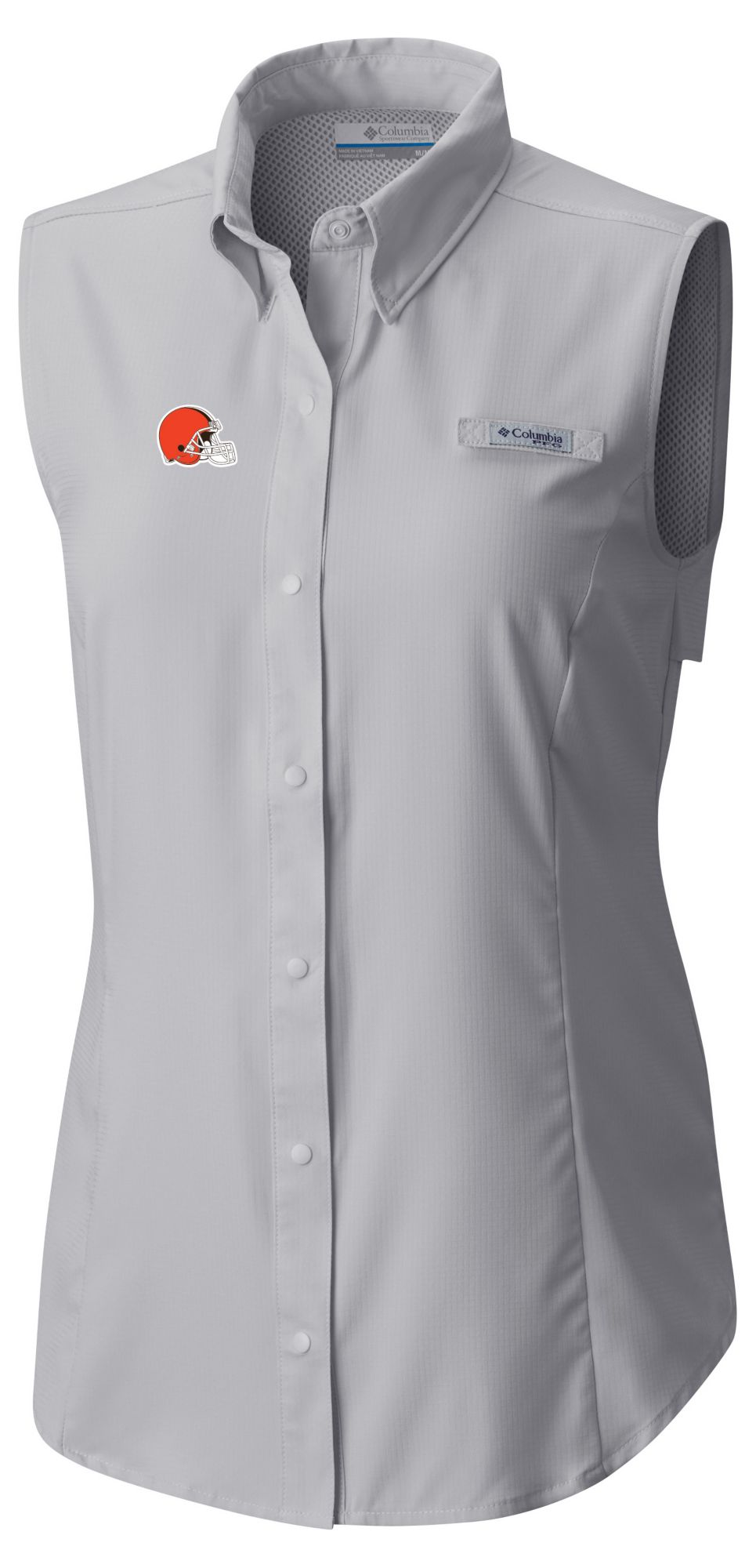 Columbia Women's Cleveland Browns Grey Tamiami Sleeveless Shirt
