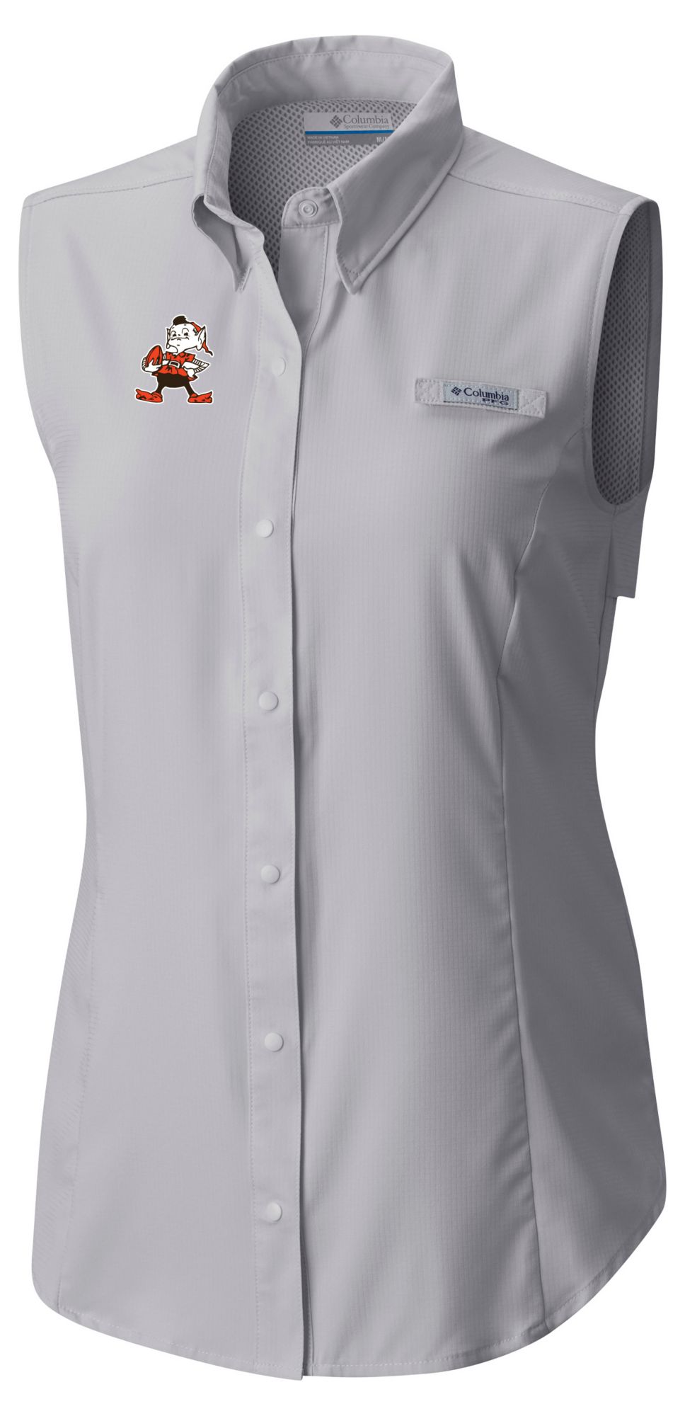 Columbia Women's Cleveland Browns Grey Tamiami Sleeveless Shirt