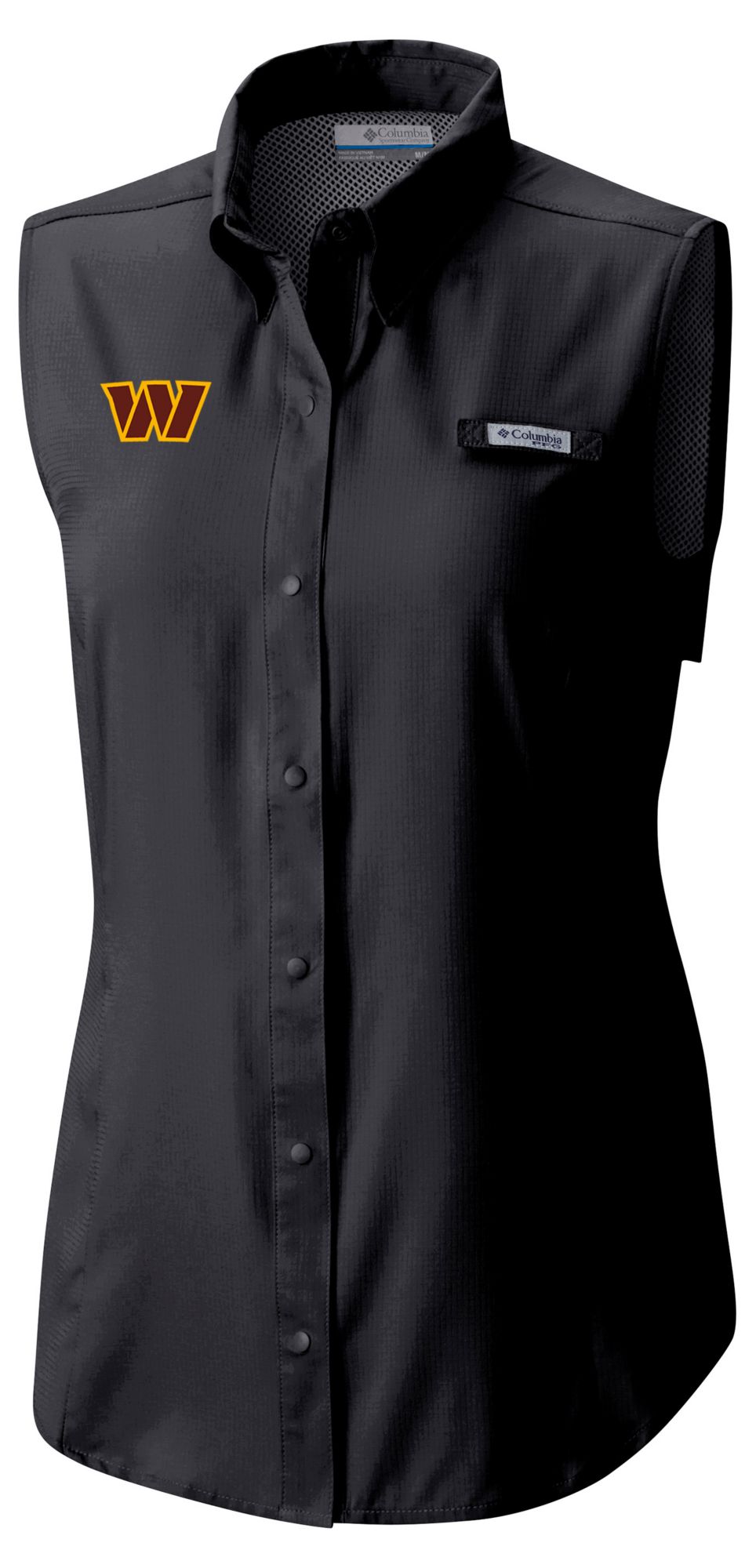 Columbia Women's Washington Commanders Black Tamiami Sleeveless Shirt