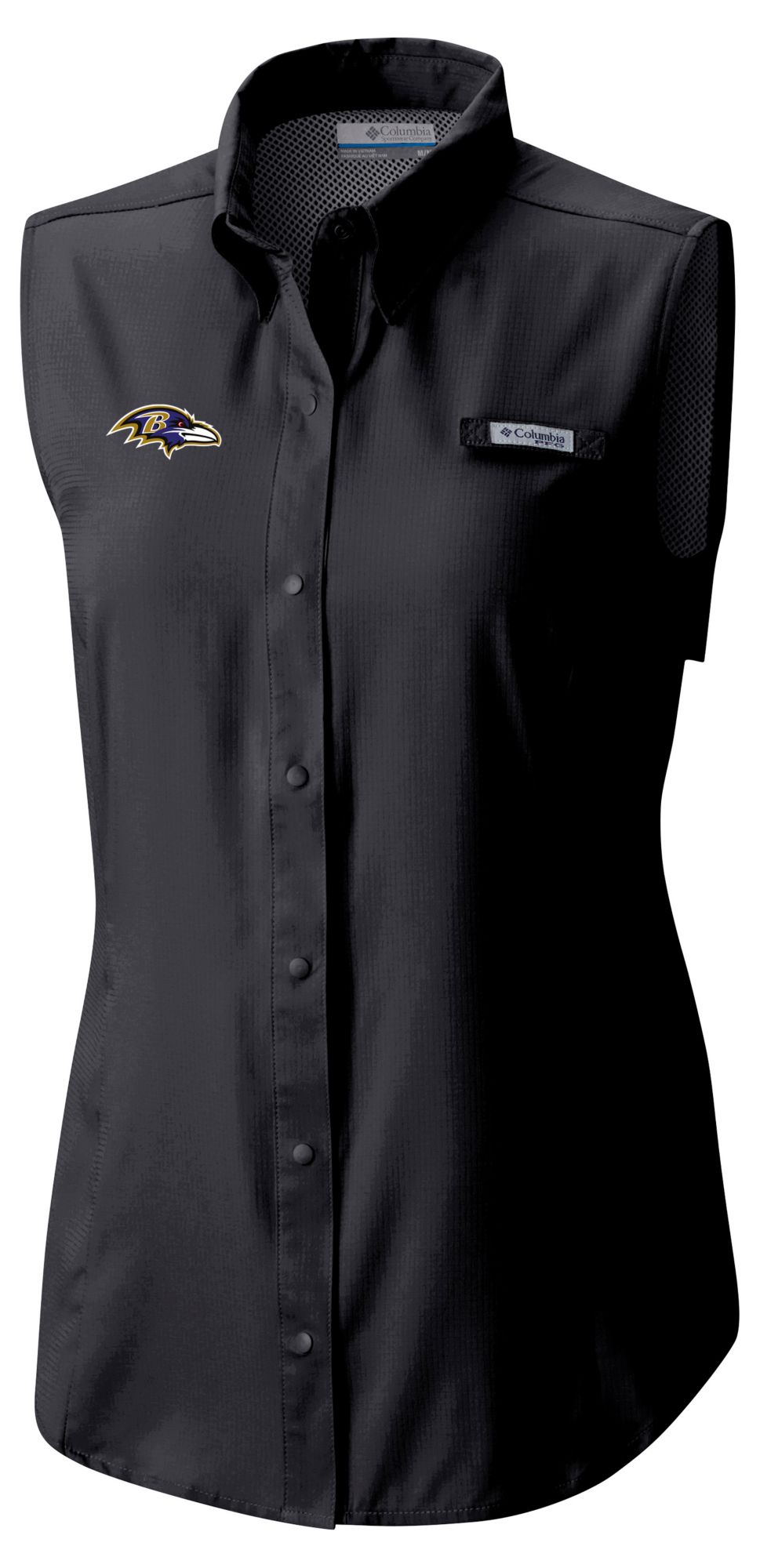 Columbia Women's Baltimore Ravens Black Tamiami Sleeveless Shirt