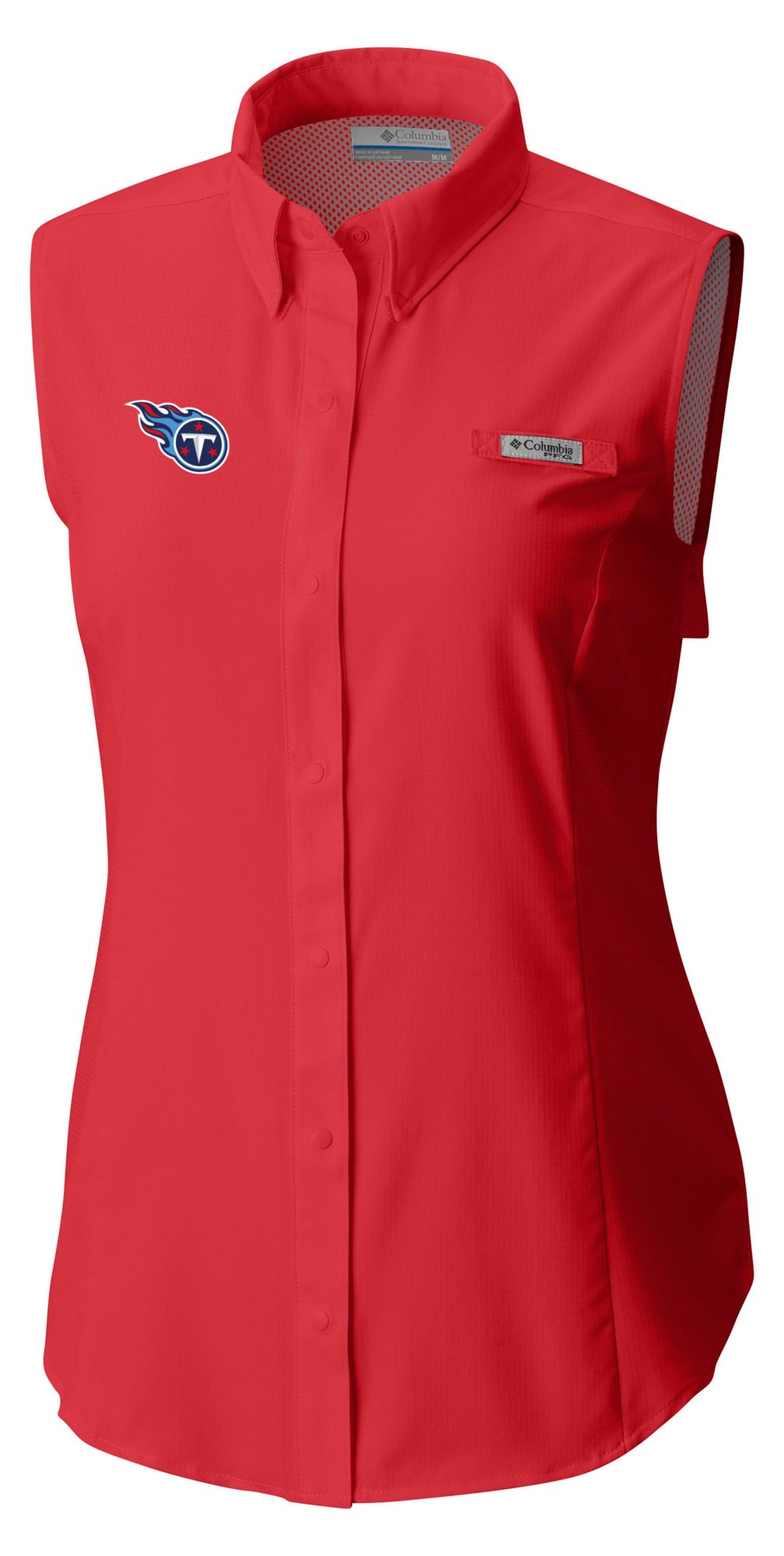 Columbia Women's Tennessee Titans Red Tamiami Sleeveless Shirt