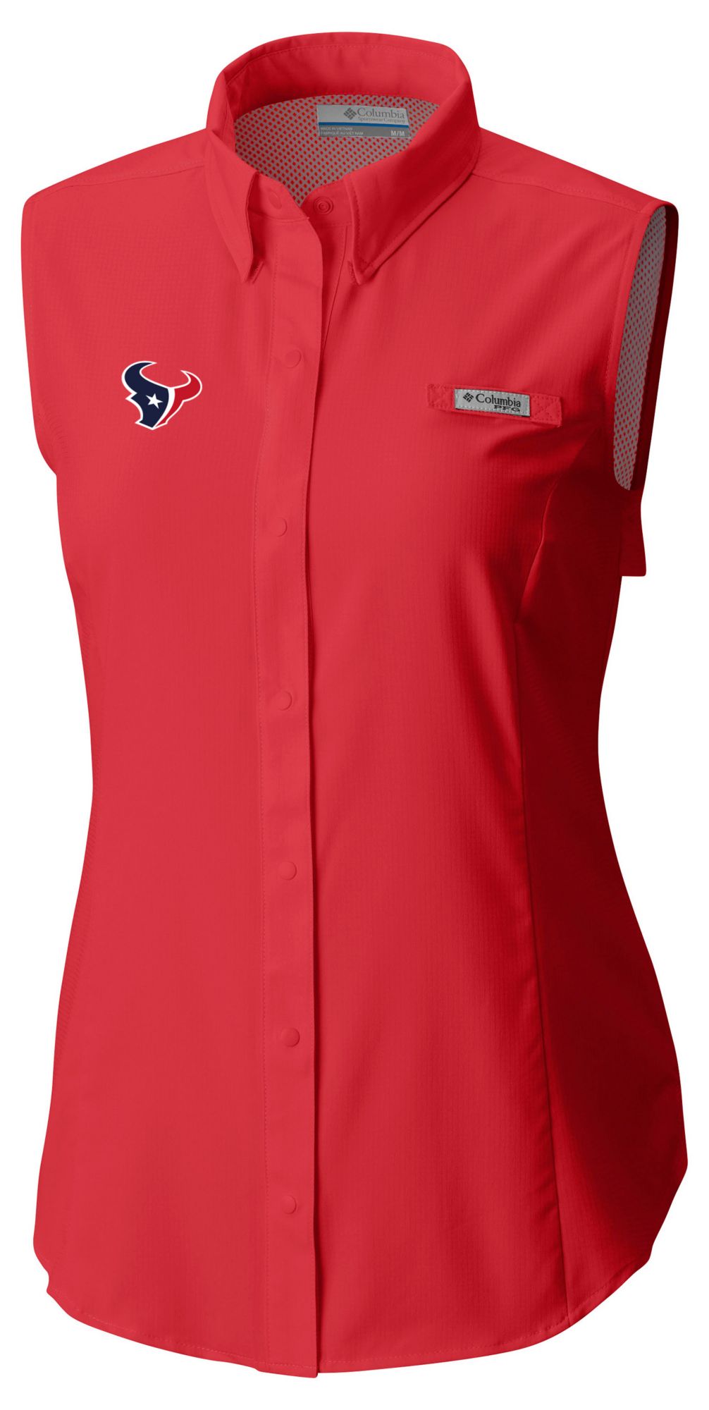 Columbia Women's Houston Texans Red Tamiami Sleeveless Shirt