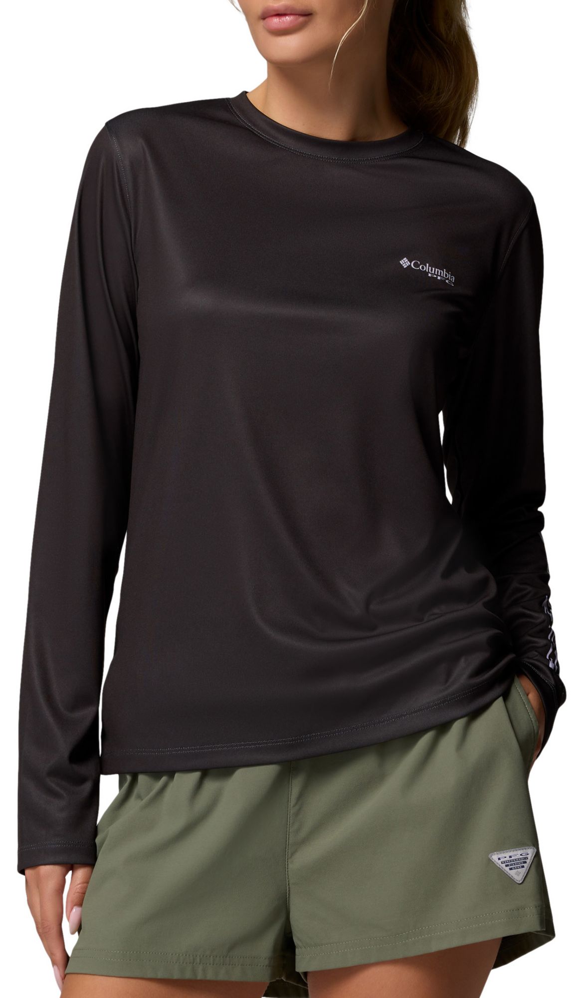 Columbia Women's Tidal Tee PFG Diamond Isle Long Sleeve Shirt