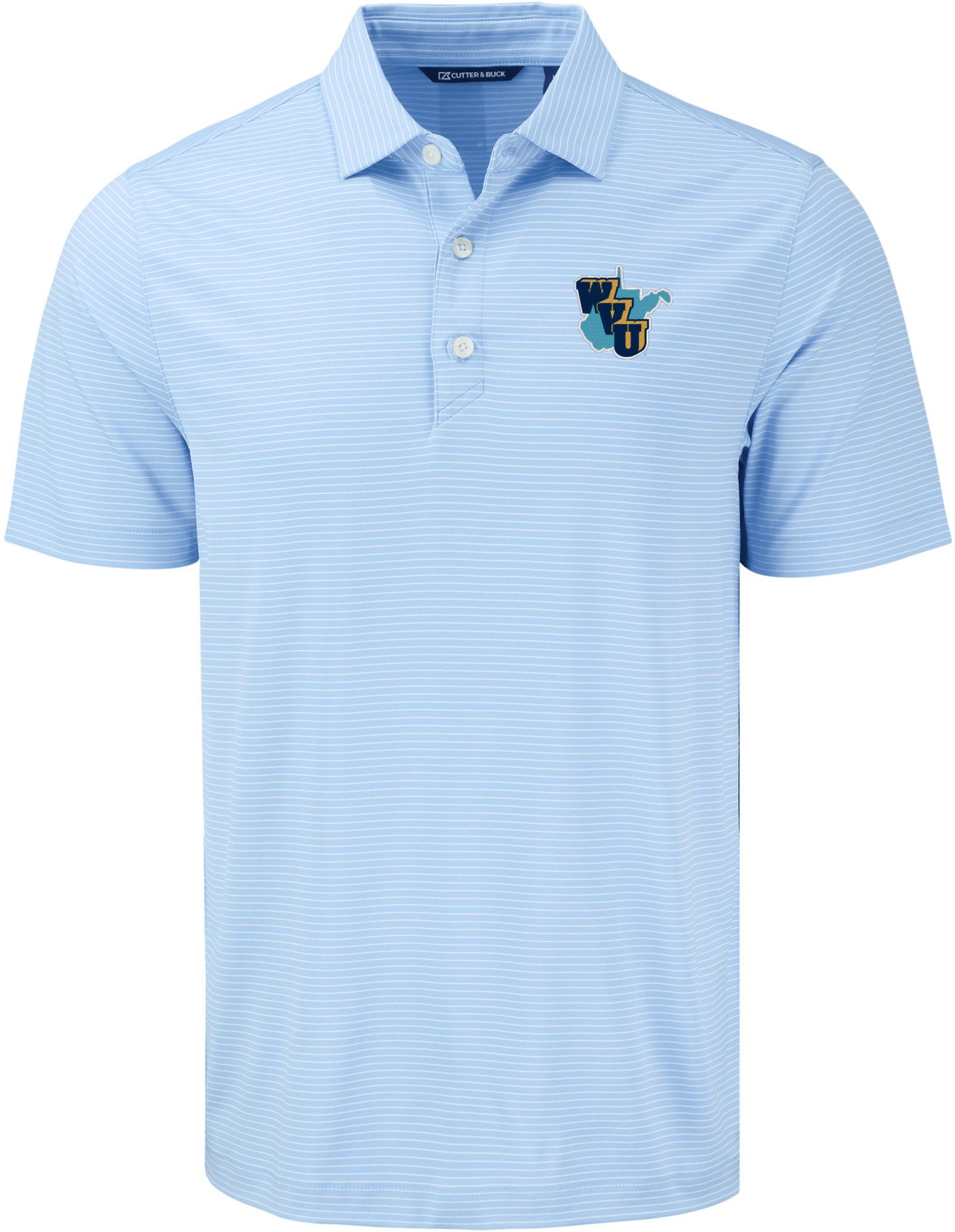 Cutter & Buck Men's West Virginia Mountaineers Atlas Vault Polo