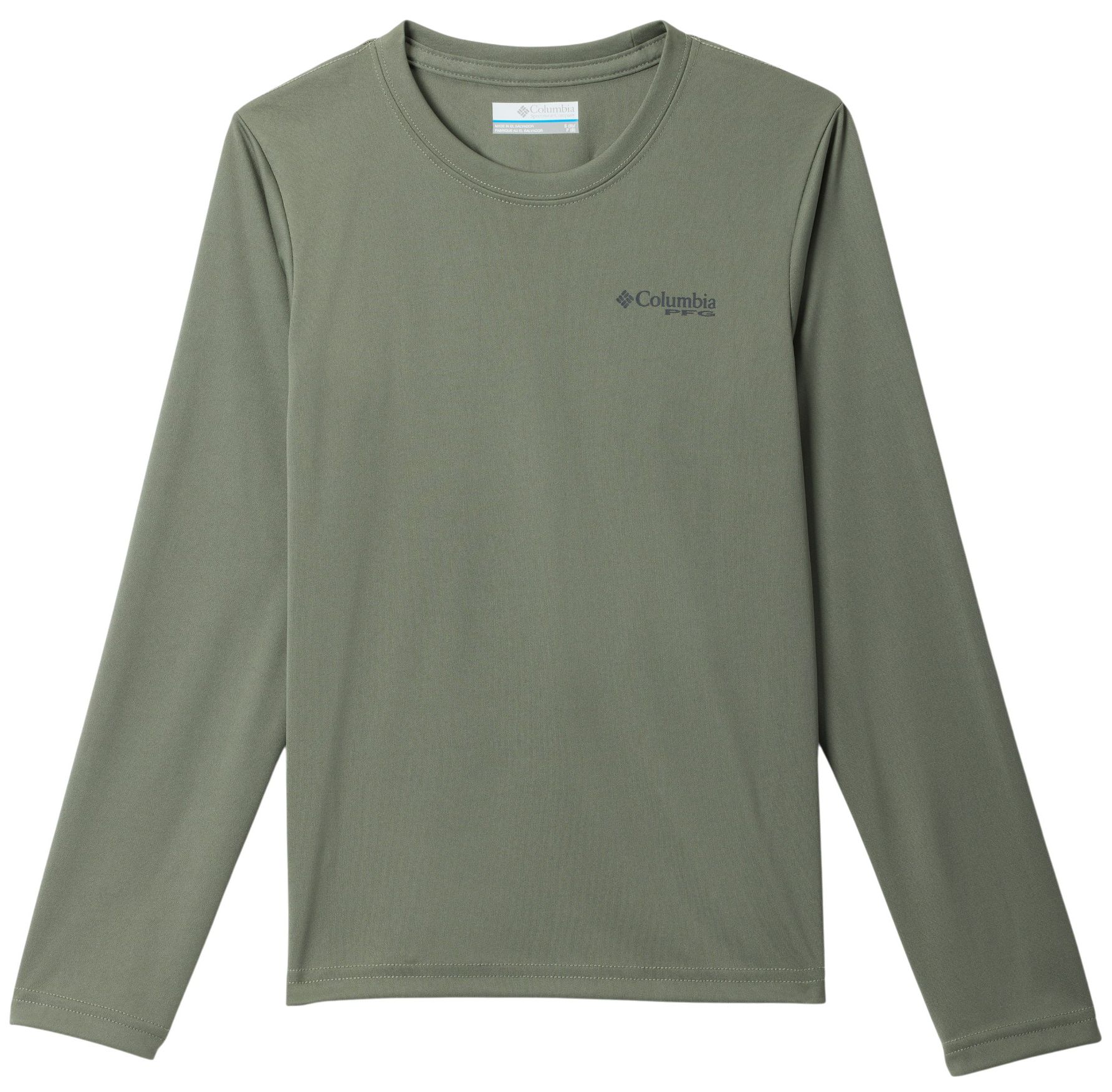Columbia Boys' PFG Terminal Tackle Fish Bars Long Sleeve Shirt