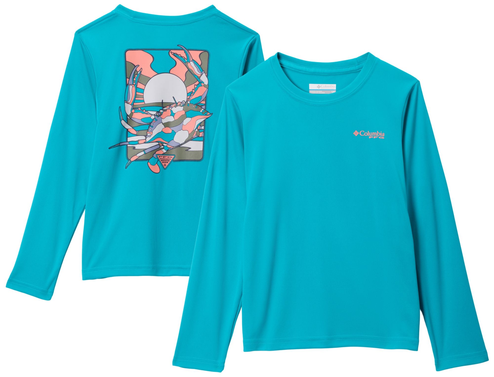 Columbia Boys' PFG Terminal Tackle Fish Shine Long Sleeve Shirt