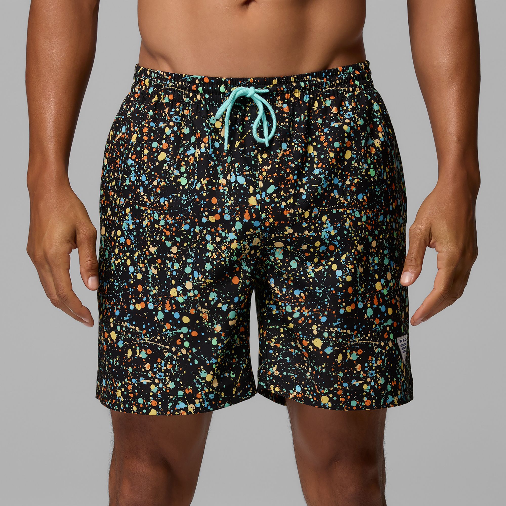 Black/Multi Color Splatter