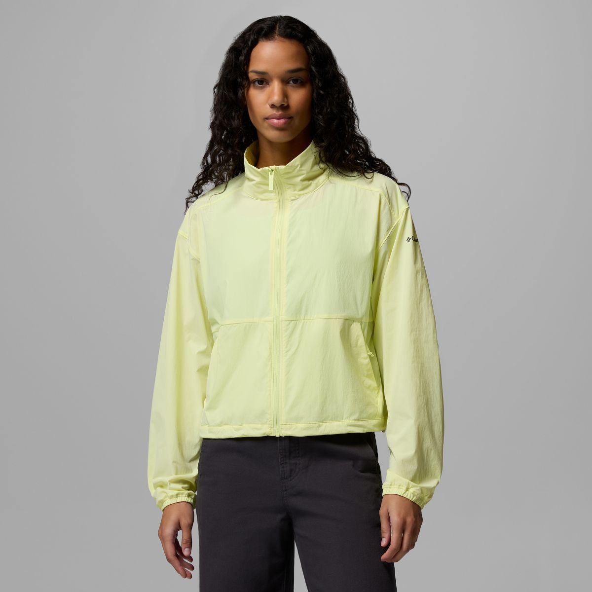 ABOUTアバウト テニスウェア M　ブラック 蛍光イエローライン Mitchell & Ness Women's Philadelphia Flyers Black Blocked Anorak