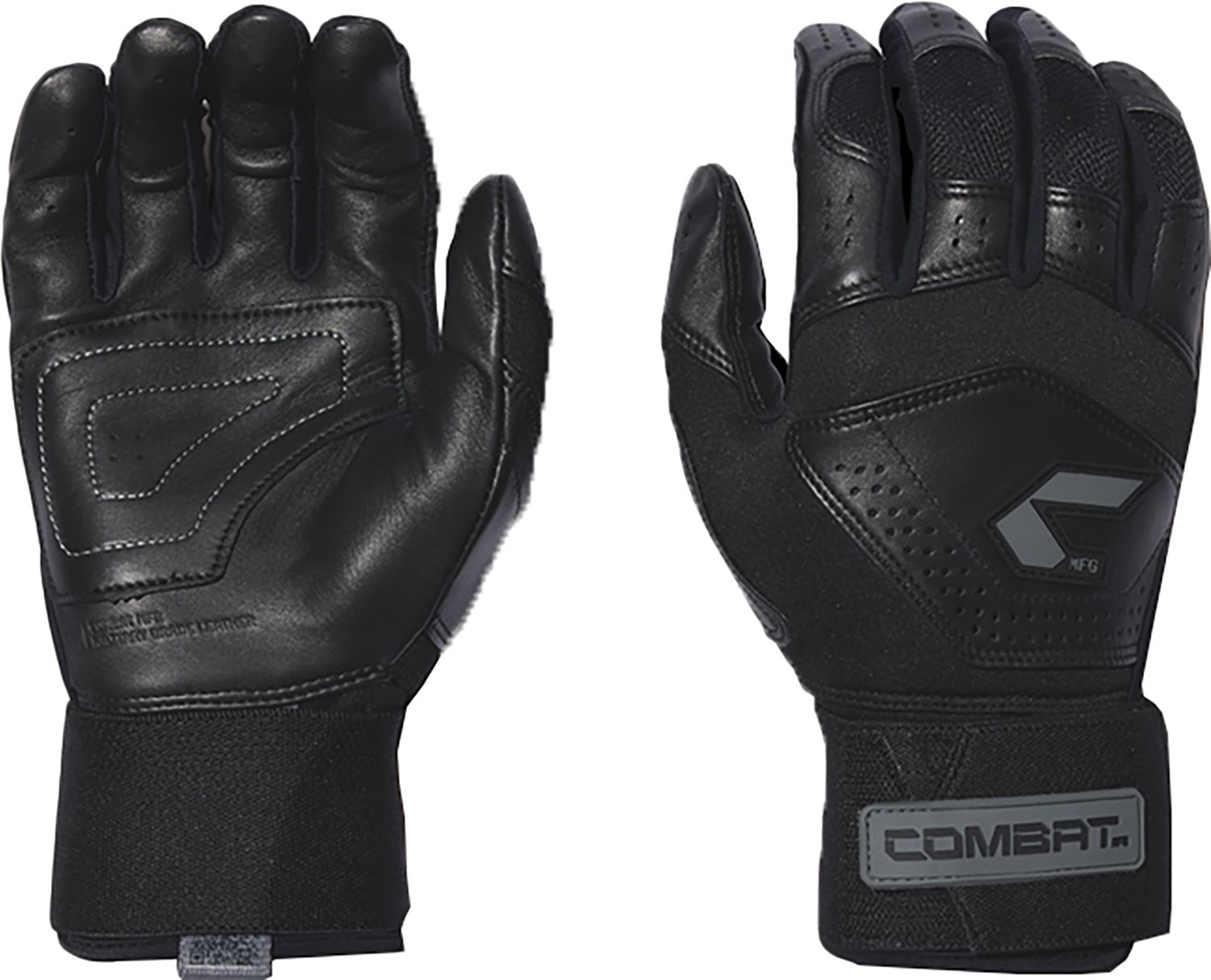 COMBAT MFG Adult Long Strap Batting Gloves