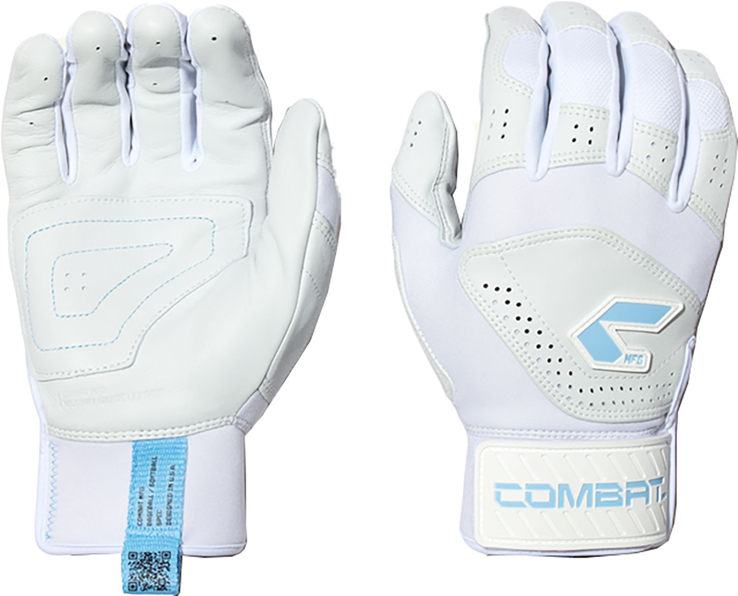 COMBAT MFG Adult Short Strap Batting Gloves