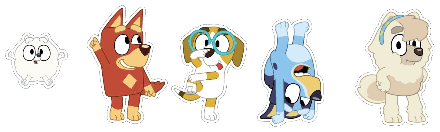 Crocs Jibbitz  Bluey - 5 Pack