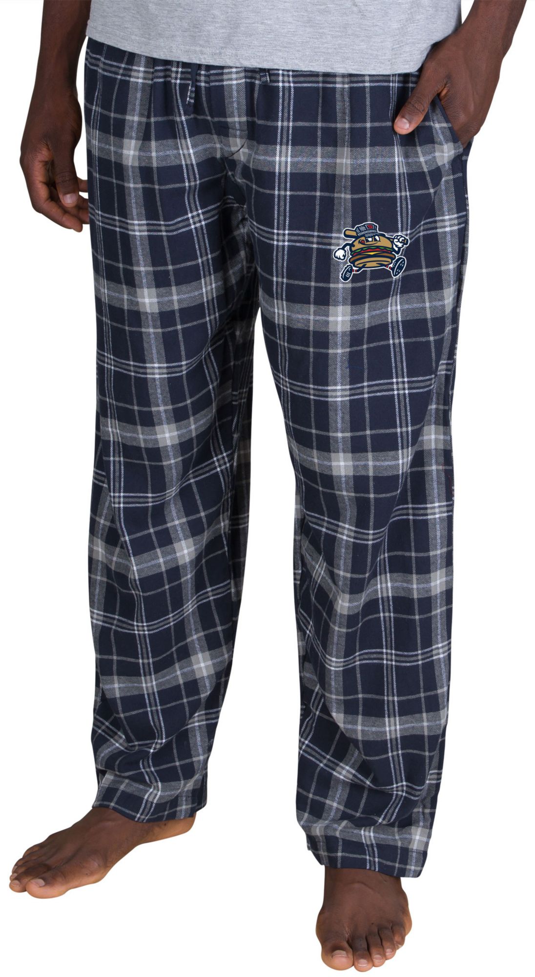 Concepts Sport Men's Down East Wood Ducks Navy Ultimate Flannel Pants