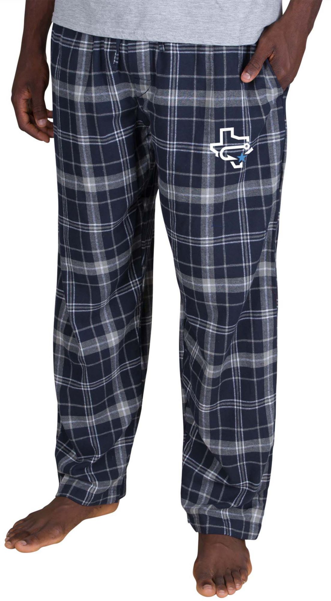 Concepts Sport Men's Corpus Christi Hooks Navy Ultimate Flannel Pants