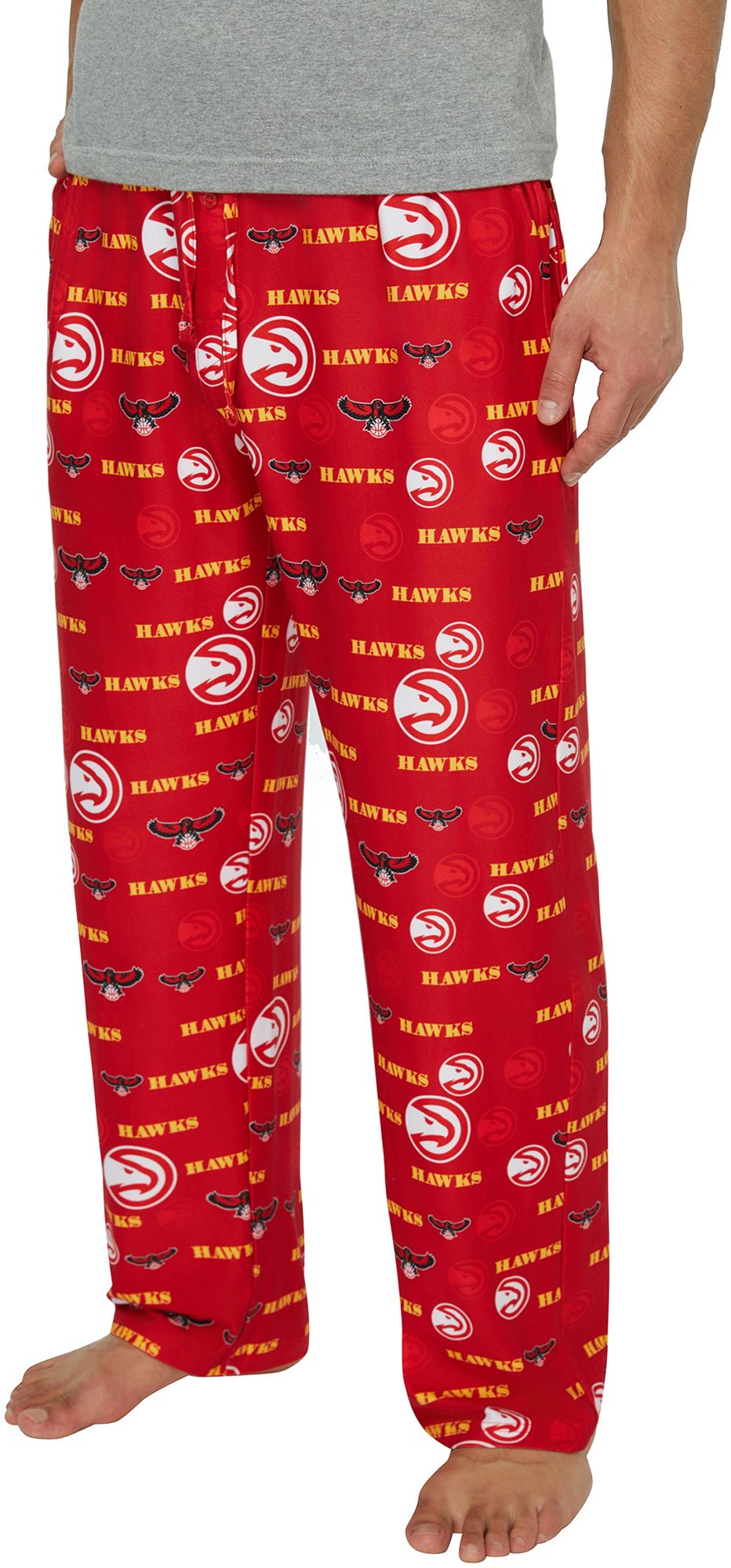 Concepts Sport Men's Atlanta Hawks Red All Over Print Sleep Pants