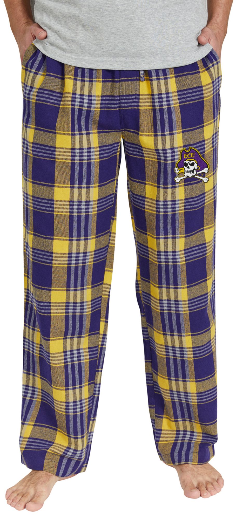 Concepts Sport Men's East Carolina Pirates Flannel Sleep Pants