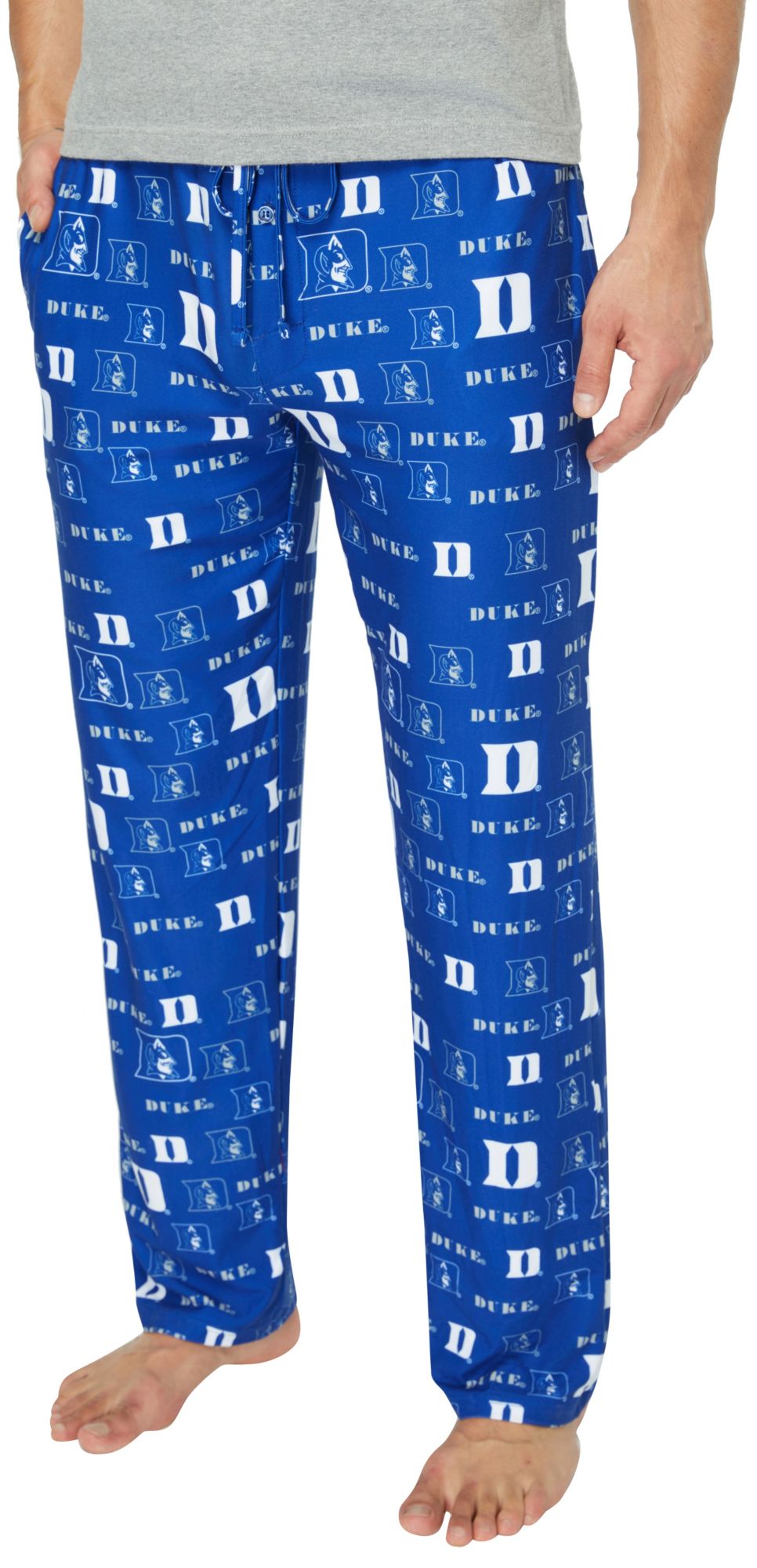 Concepts Sport Men's Duke Blue Devils Royal All Over Print Sleep Pants