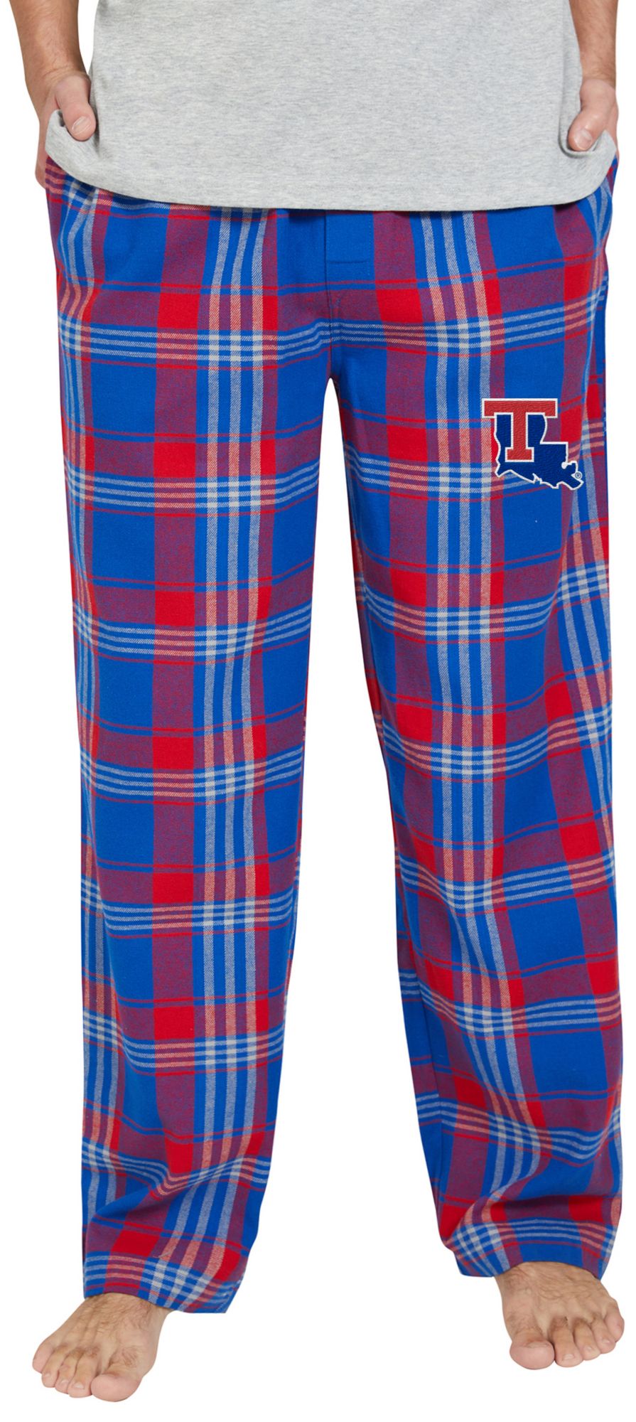 Concepts Sport Men's Louisiana Tech Bulldogs Flannel Sleep Pants