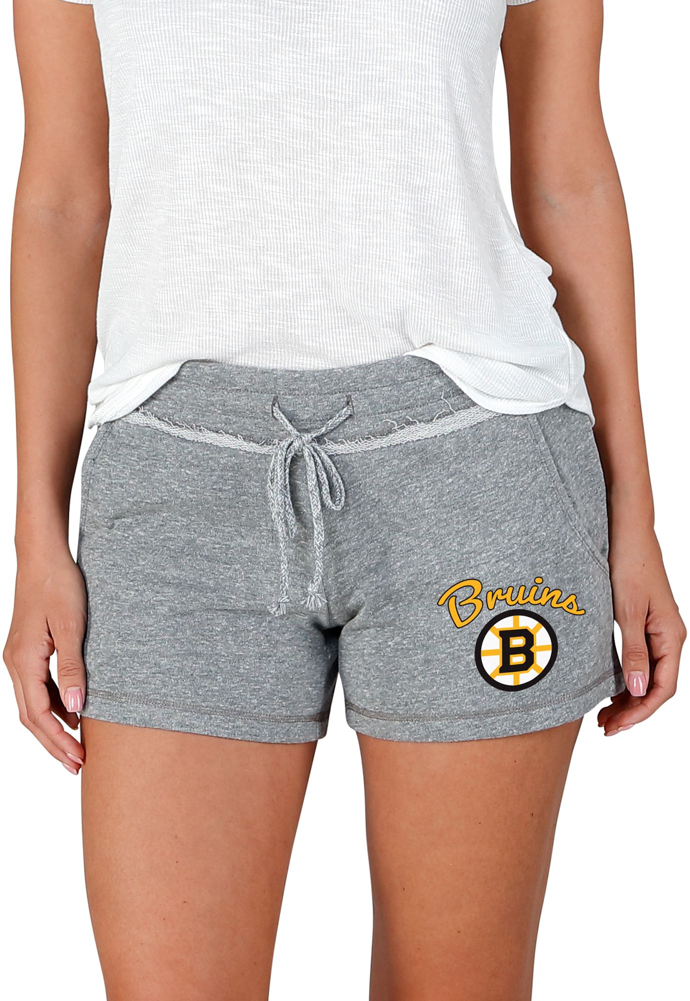 Concepts Sport Men's Boston Bruins Grey Mainstream Shorts