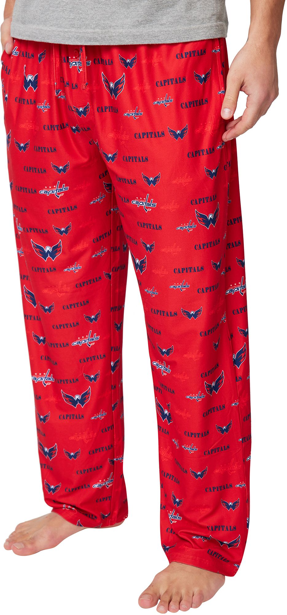 Concepts Sport Men's Washington Capitals Red Mosaic All Over Print Sleep Pants