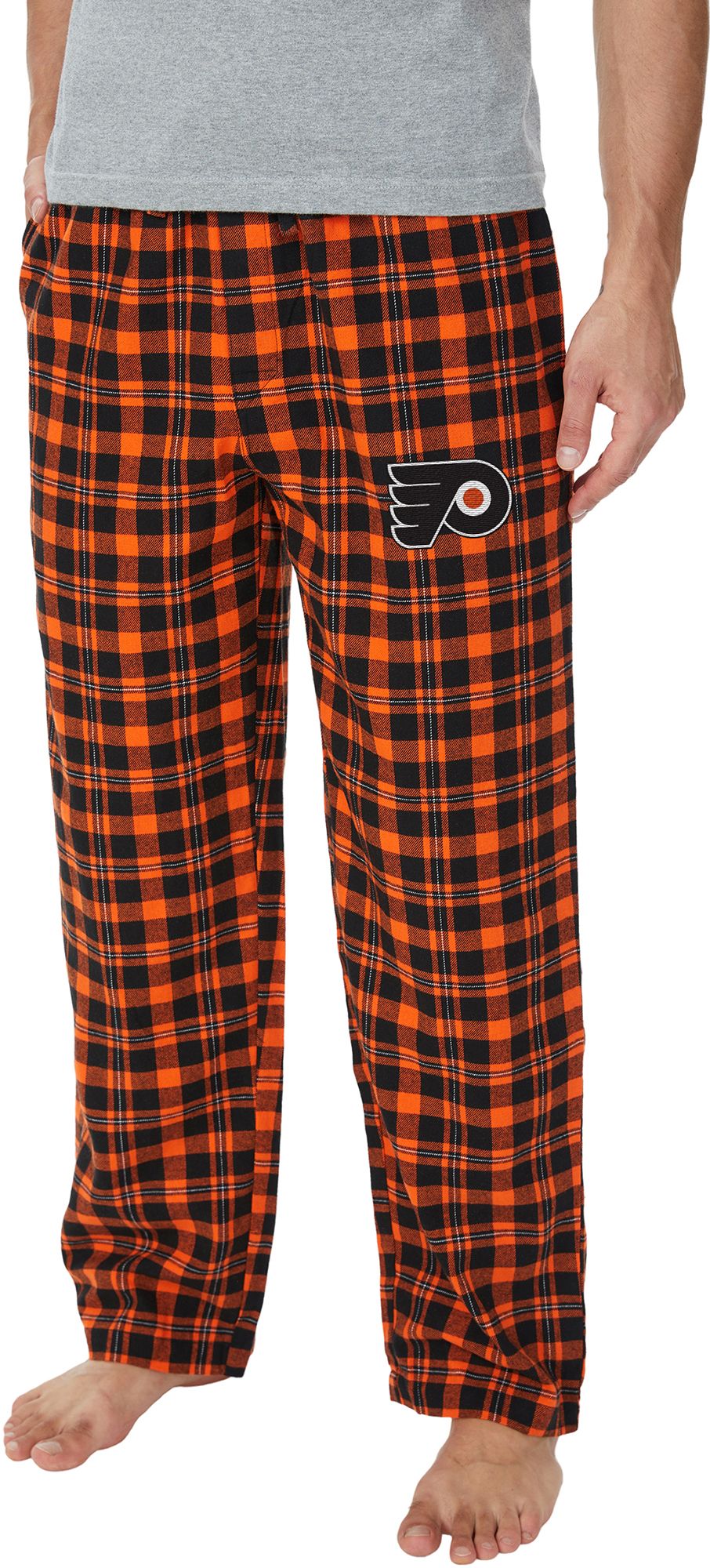 Concepts Sport Men's Philadelphia Flyers Black Hawthorn Flannel Pants