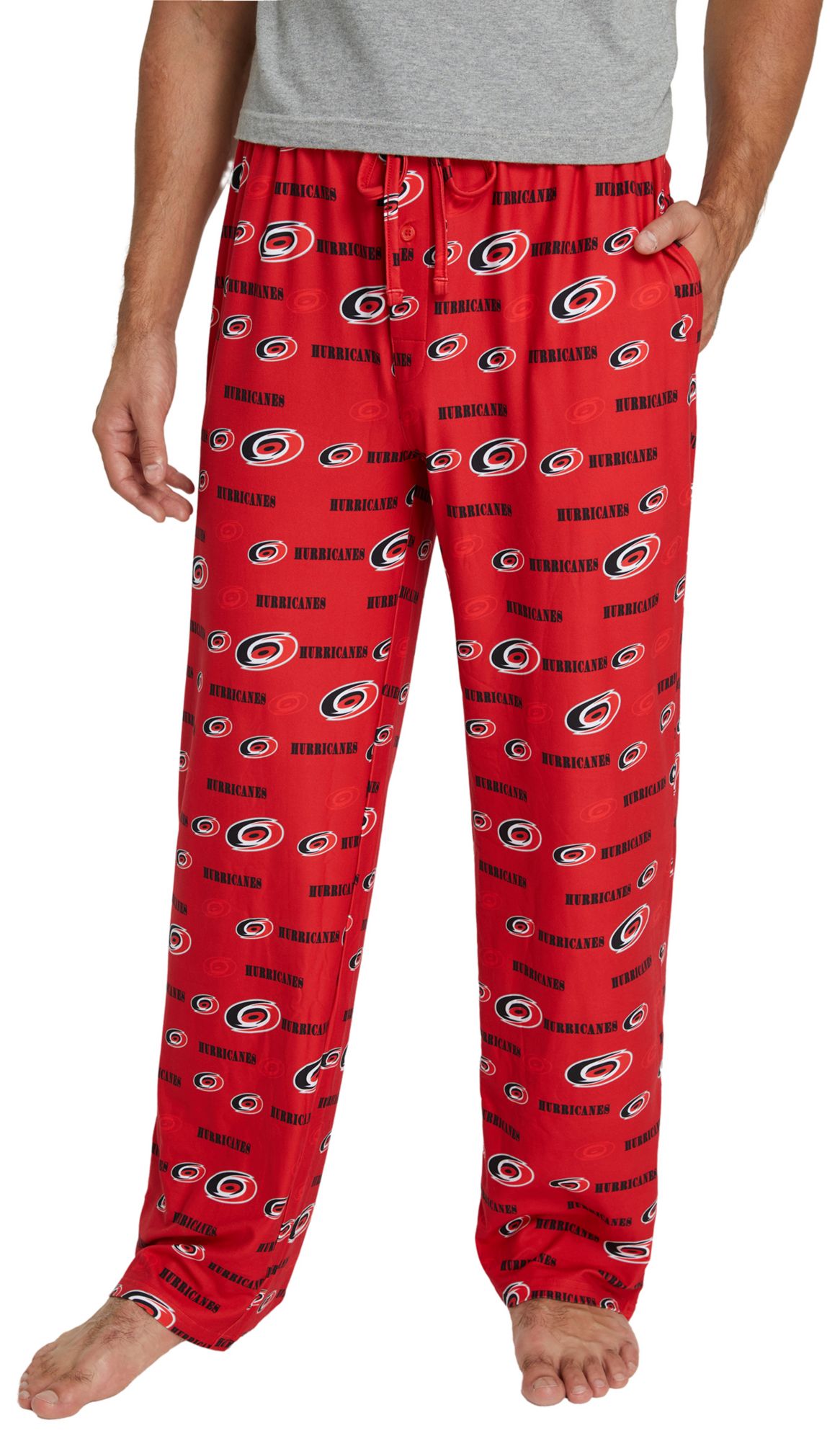 Concepts Sport Men's Carolina Hurricanes Red Mosaic All Over Print Sleep Pants